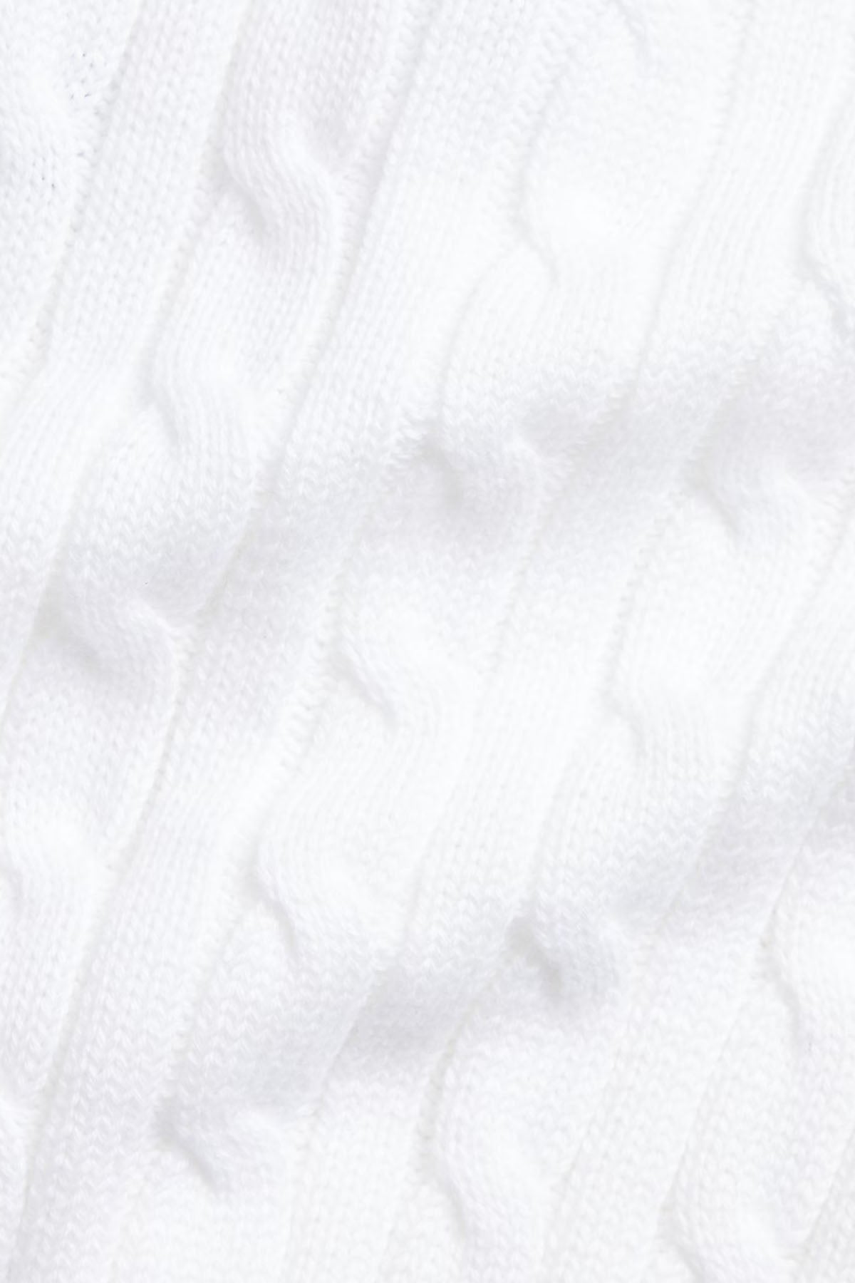 Polo Ralph Lauren Kids 12 Aylık Unisex Bebek Saç Örgü Triko Ceket Pantolon Set