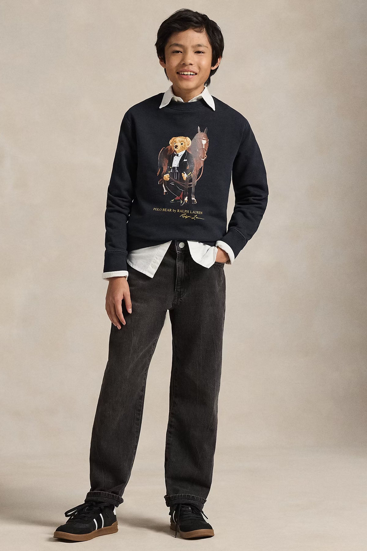 Polo Ralph Lauren Kids S-L Beden Unisex Çocuk Polo Bear Sweatshirt