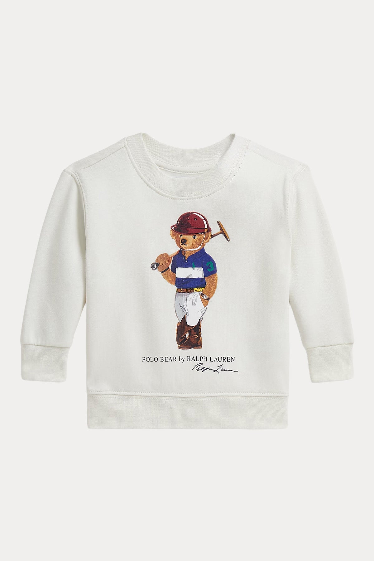 Polo Ralph Lauren Kids 12-18 Aylık Unisex Bebek Şardonlu Polo Bear Sweatshirt