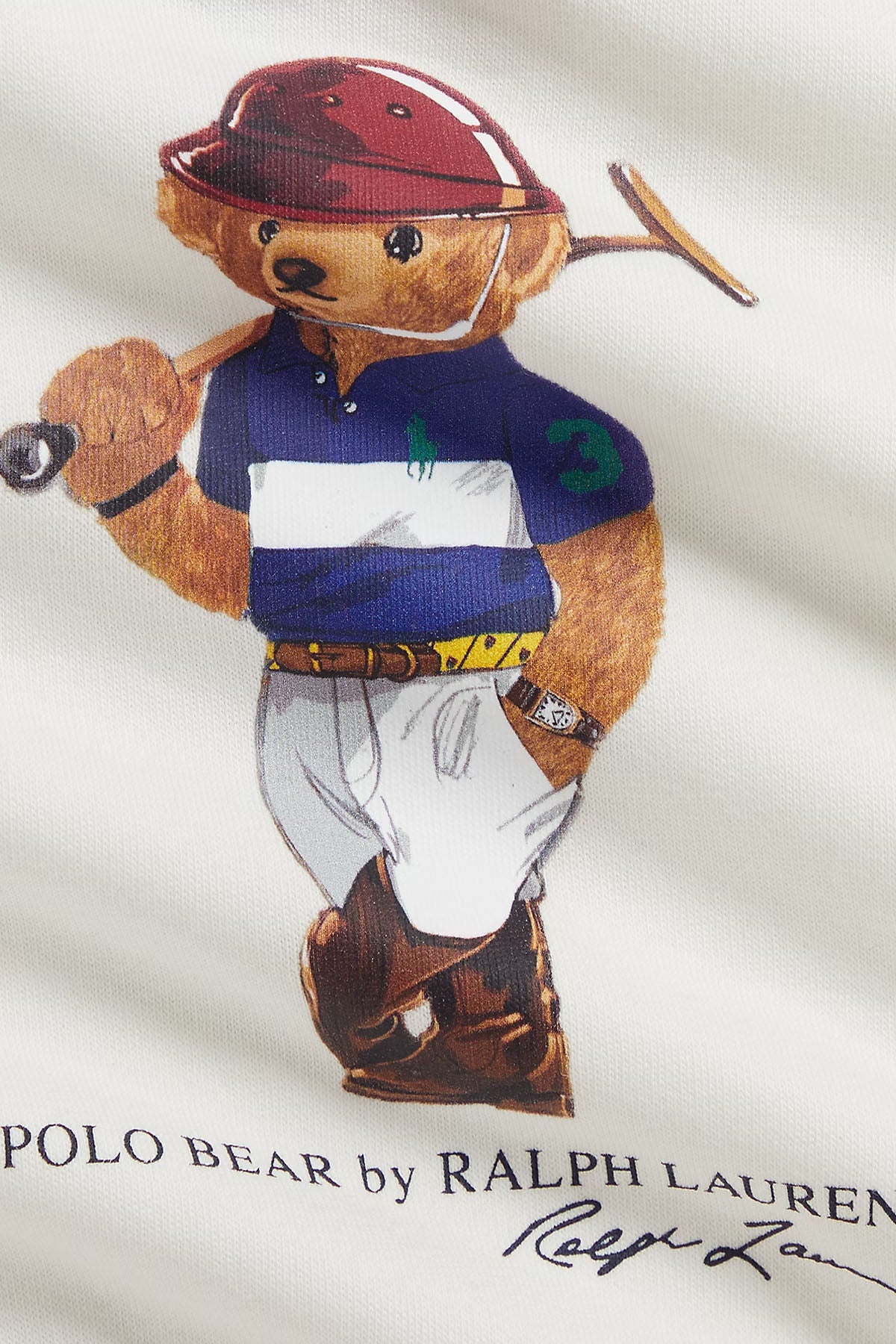 Polo Ralph Lauren Kids 12-18 Aylık Unisex Bebek Şardonlu Polo Bear Sweatshirt