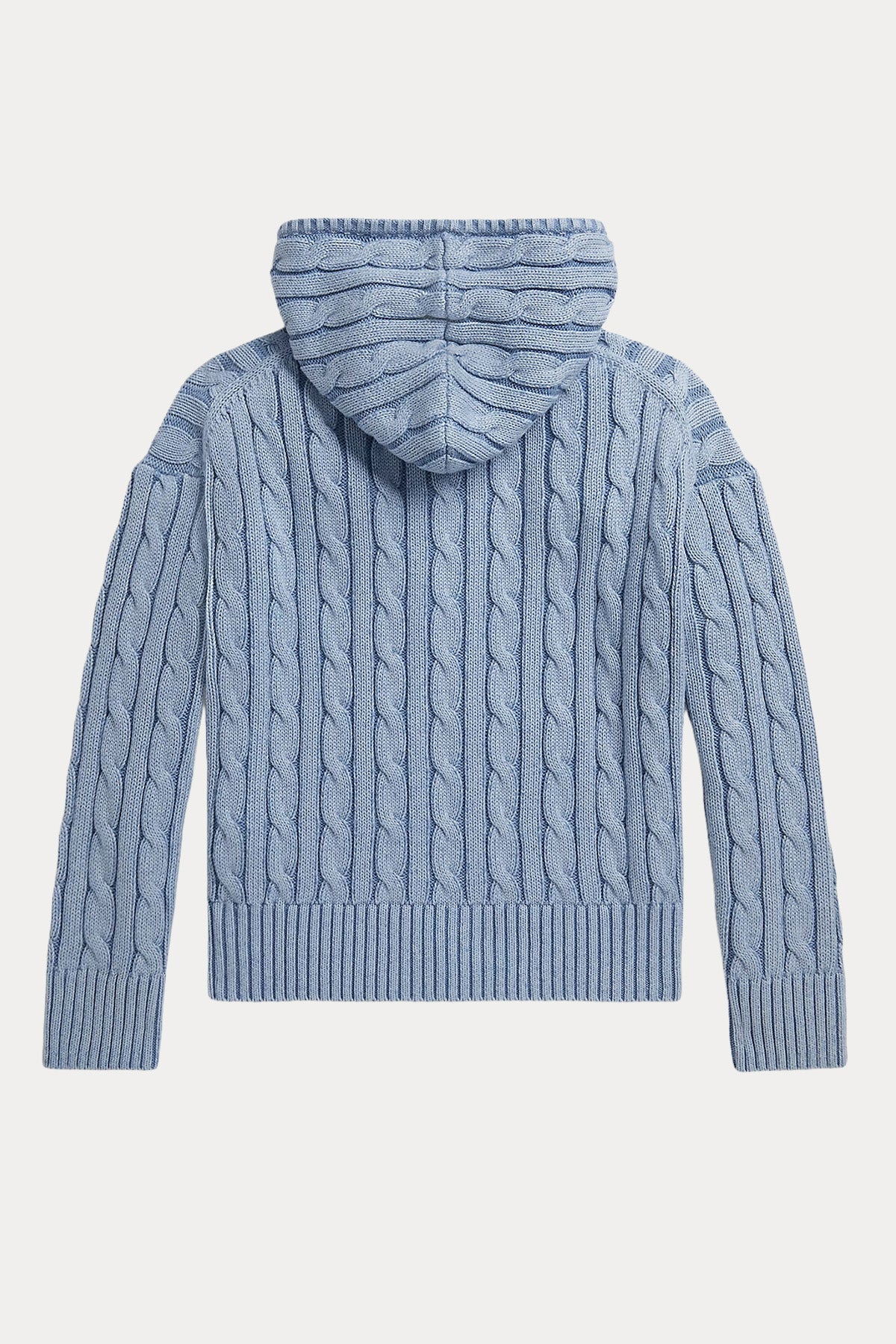 Polo Ralph Lauren Kids S-L Beden Unisex Çocuk Saç Örgü Kapüşonlu Triko Ceket-Ceket-Libas