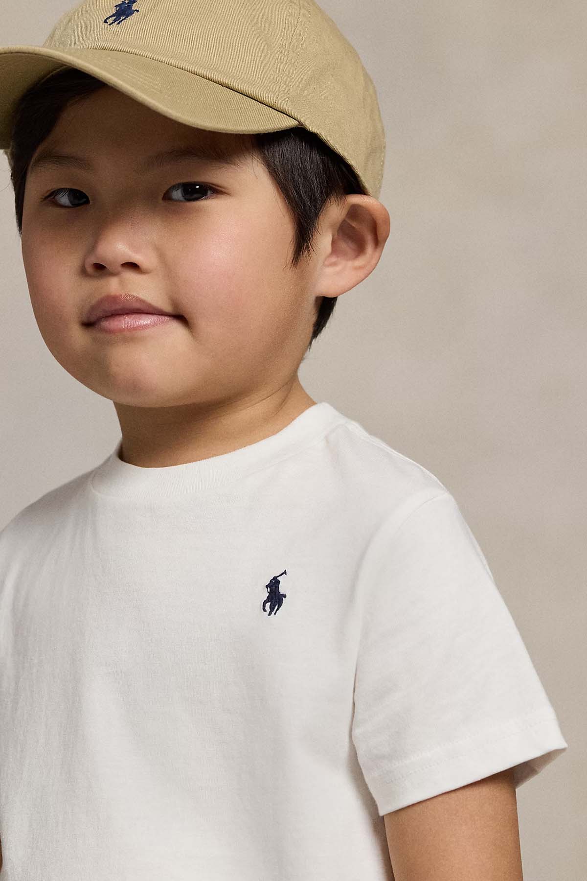 Polo Ralph Lauren Kids 2-7 Yaş Unisex Çocuk Pony Logolu T-shirt-T-shirt-Libas