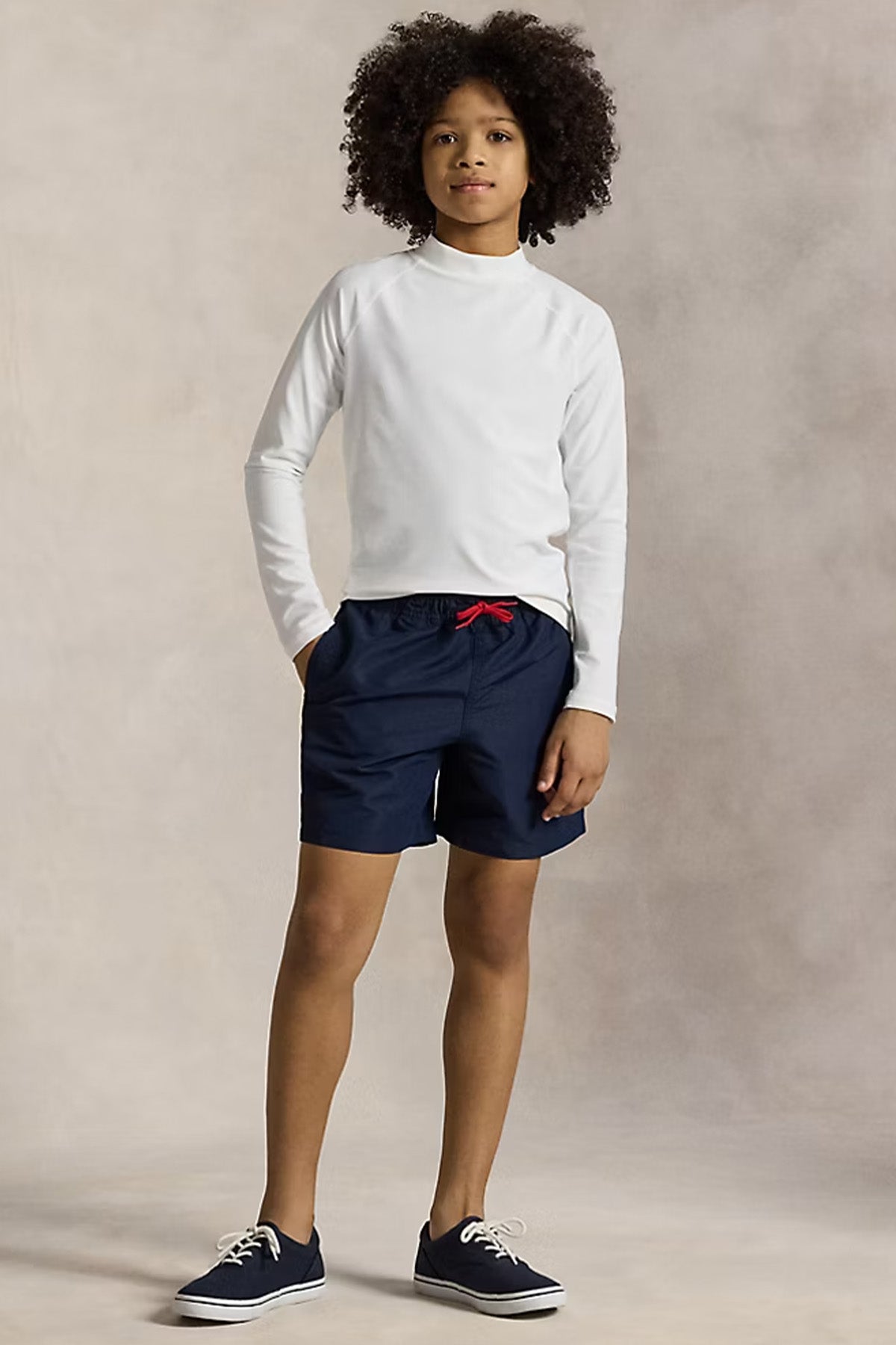 Polo Ralph Lauren Kids S-L Beden Erkek Çocuk Beli Lastikli Şort Mayo-Şort Mayo-Libas