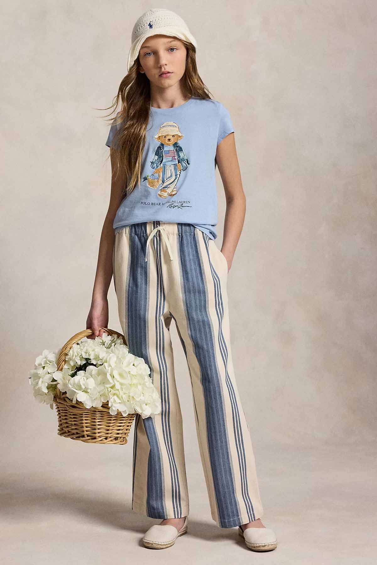 Polo Ralph Lauren Kids S-L Beden Kız Çocuk Polo Bear T-shirt-T-shirt-Libas