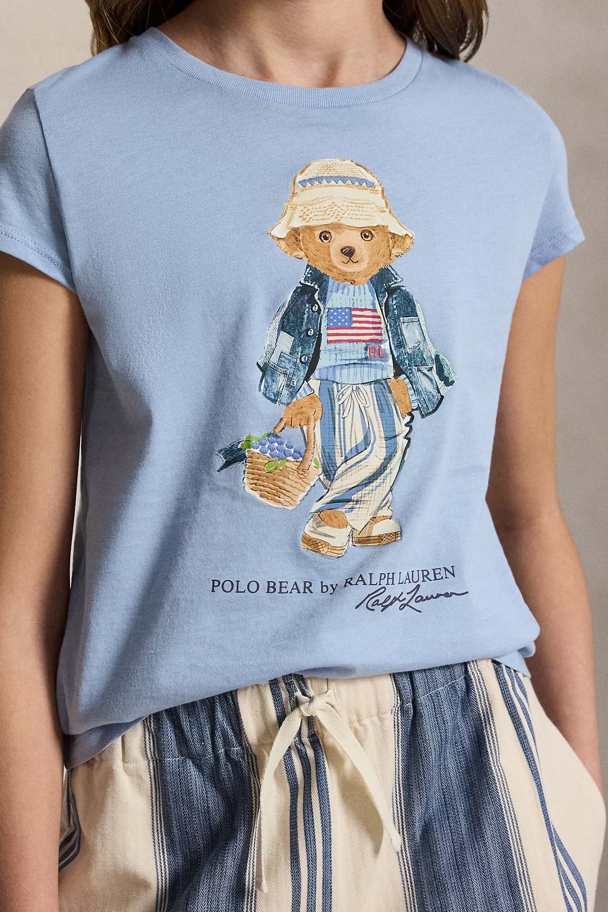 Polo Ralph Lauren Kids S-L Beden Kız Çocuk Polo Bear T-shirt-T-shirt-Libas
