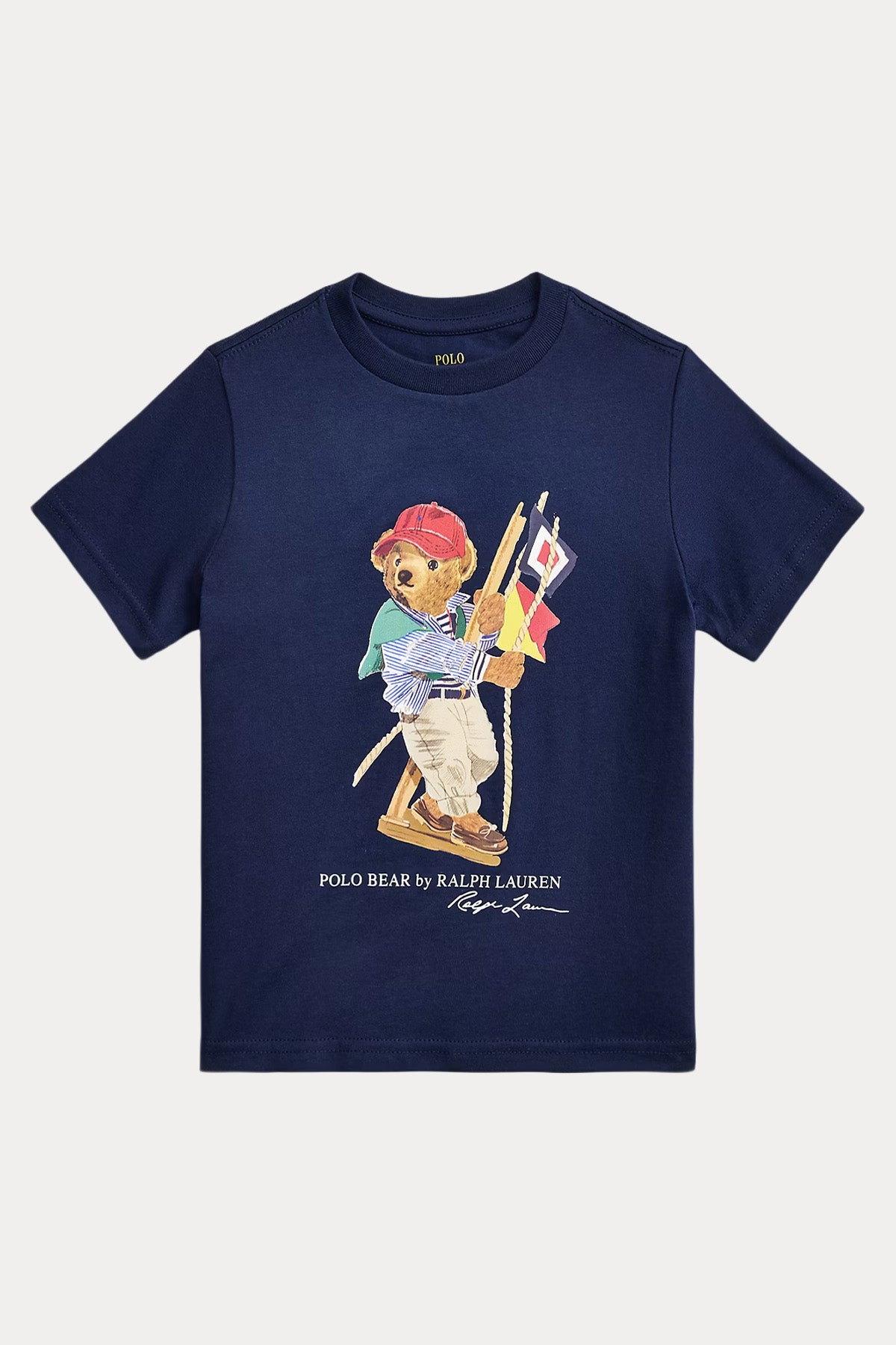 Polo Ralph Lauren Kids 2-7 Yaş Unisex Çocuk Polo Bear T-shirt-T-shirt-Libas