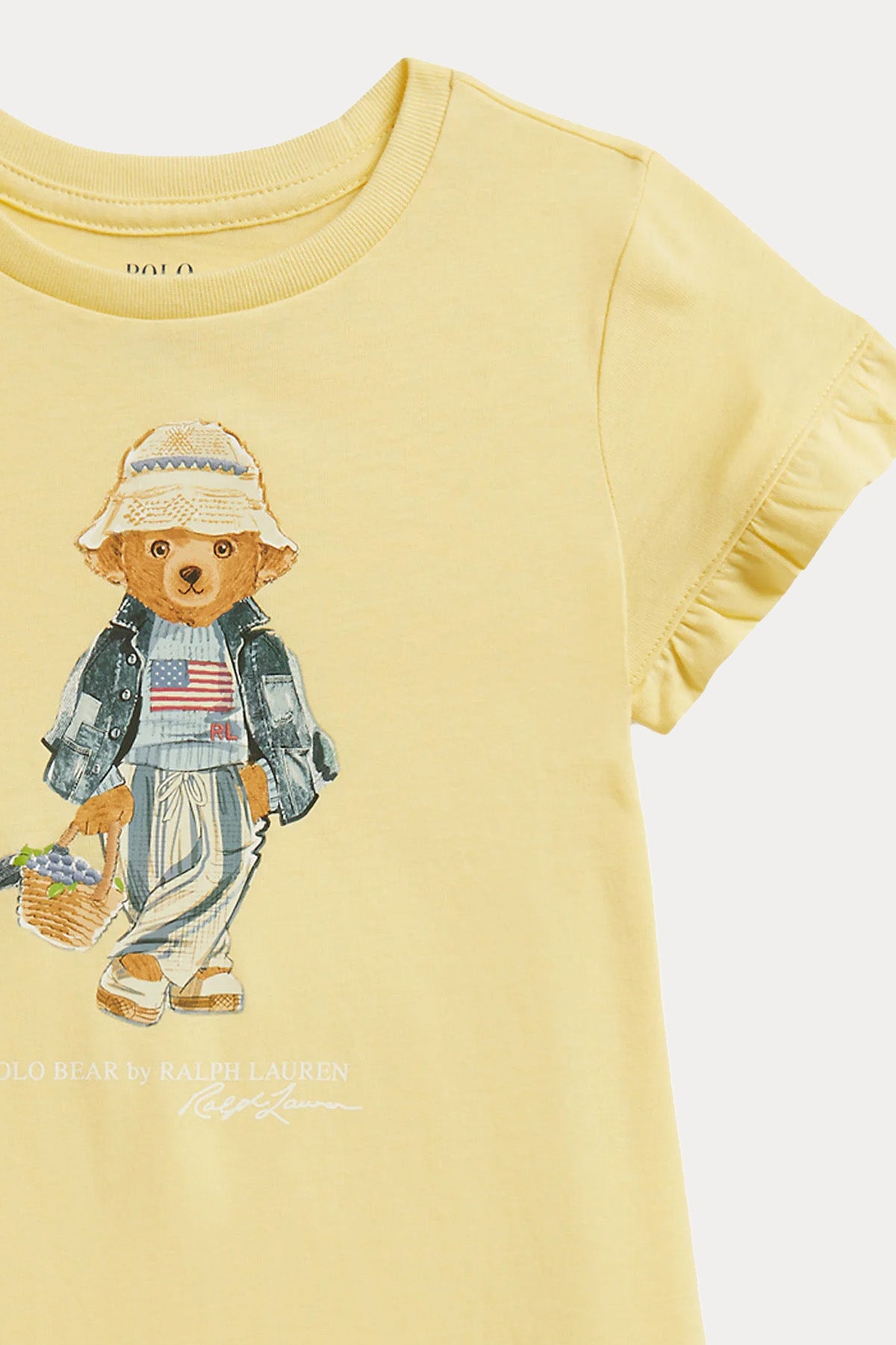 Polo Ralph Lauren Kids 2-4 Yaş Kız Çocuk Polo Bear T-shirt Elbise-Elbise-Libas
