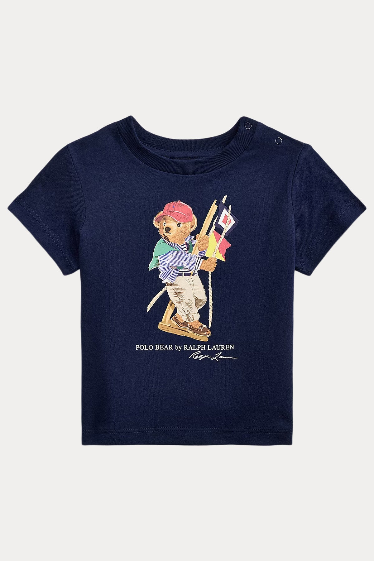 Polo Ralph Lauren Kids 12-18 Aylık Unisex Bebek Polo Bear T-shirt-T-shirt-Libas