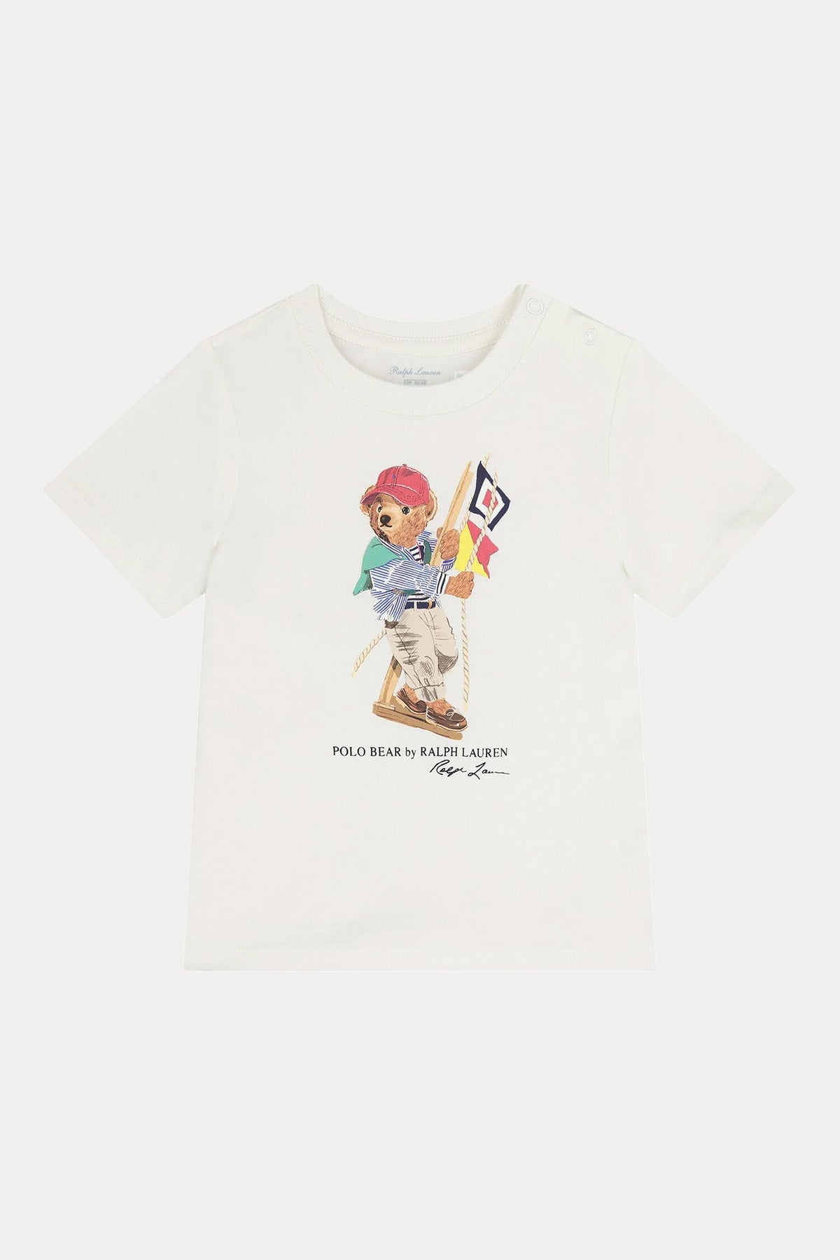 Polo Ralph Lauren Kids 9-24 Aylık Unisex Bebek Polo Bear T-shirt-T-shirt-Libas