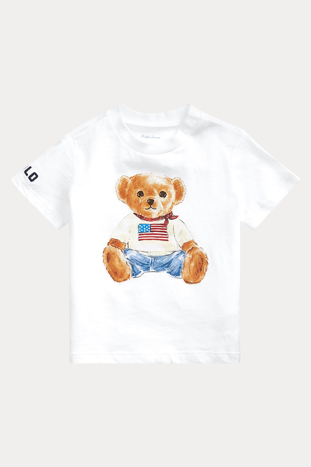 Polo Ralph Lauren Kids 12-18 Aylık Erkek Bebek Polo Bear T-shirt-T-shirt-Libas