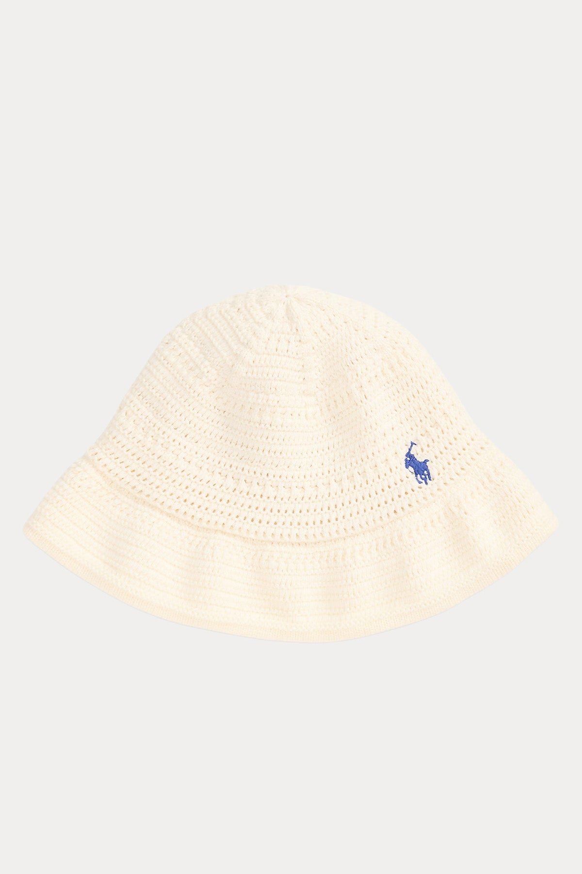 Polo Ralph Lauren Kids S-M Beden Kız Çocuk Örgü Pony Logolu Bucket Şapka-Şapka-Libas
