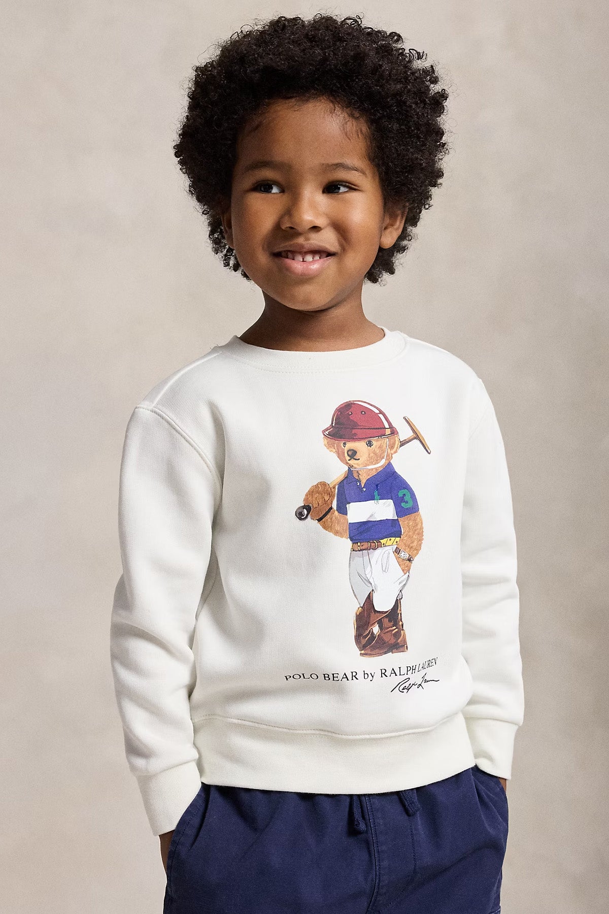 Polo Ralph Lauren Kids 3-7 Yaş Unisex Çocuk Polo Bear Sweatshirt