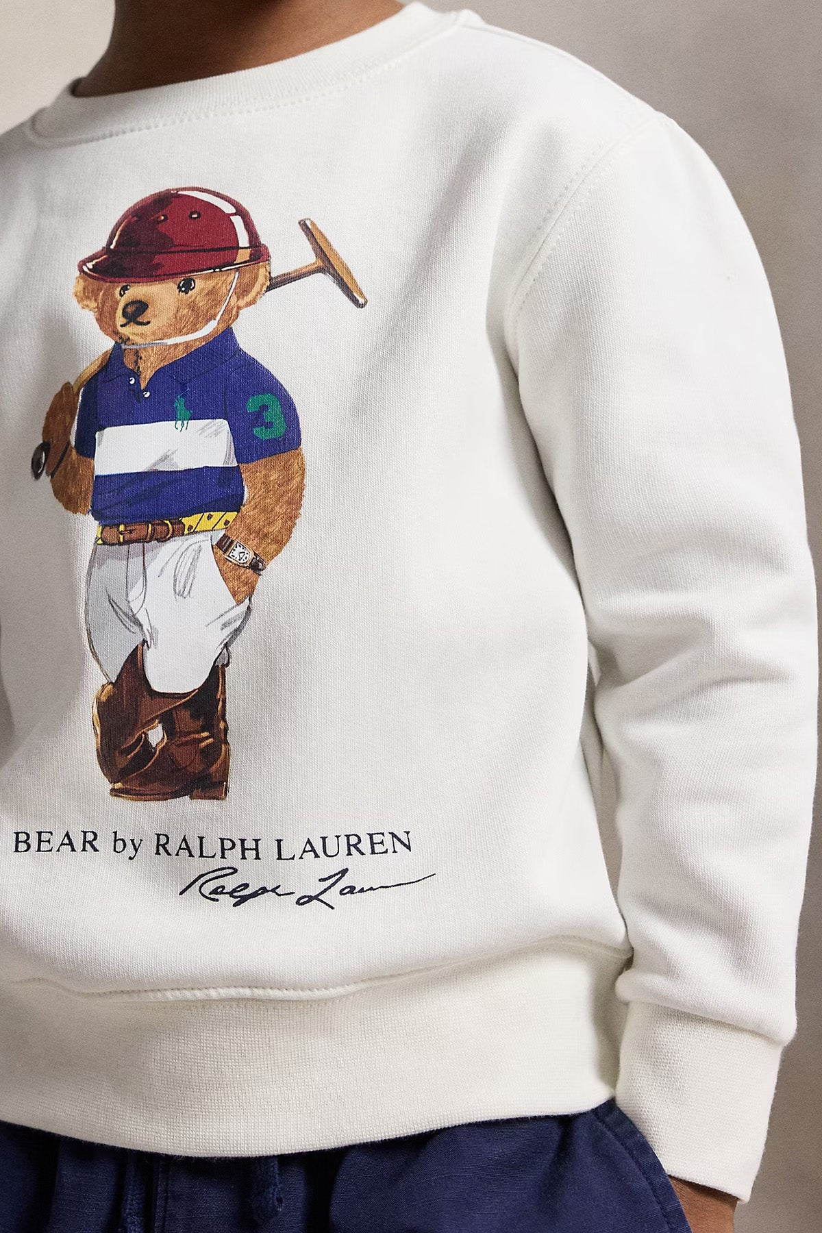 Polo Ralph Lauren Kids 3-7 Yaş Unisex Çocuk Polo Bear Sweatshirt