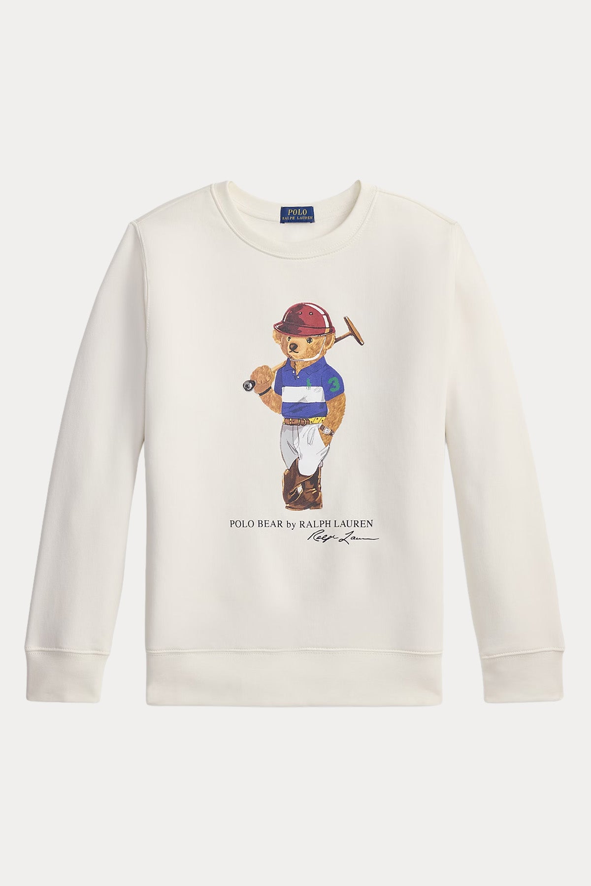 Polo Ralph Lauren Kids S-XL Beden Unisex Polo Bear Şardonlu Sweatshirt
