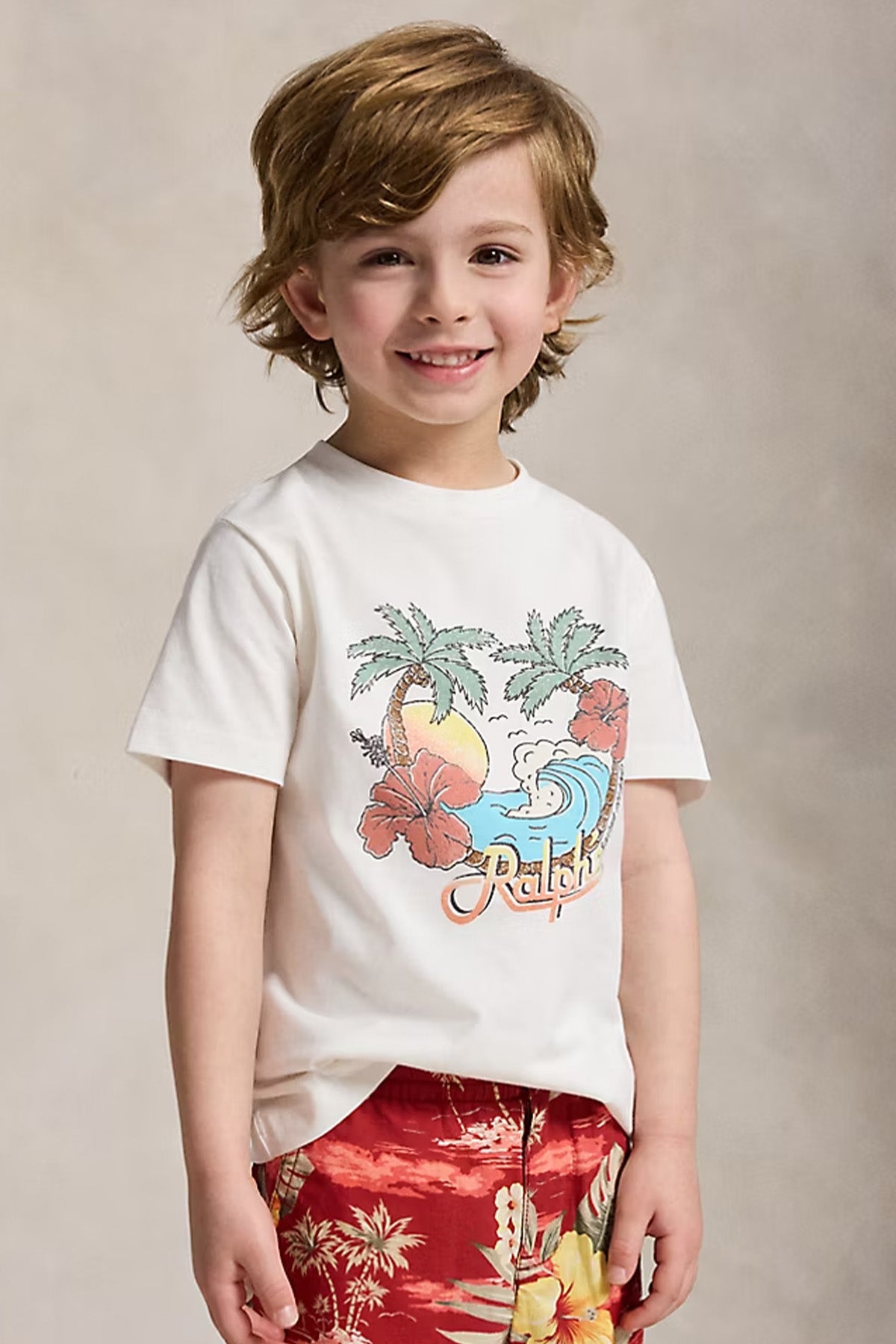Polo Ralph Lauren Kids 3-7 Yaş Unisex Çocuk Desenli T-shirt