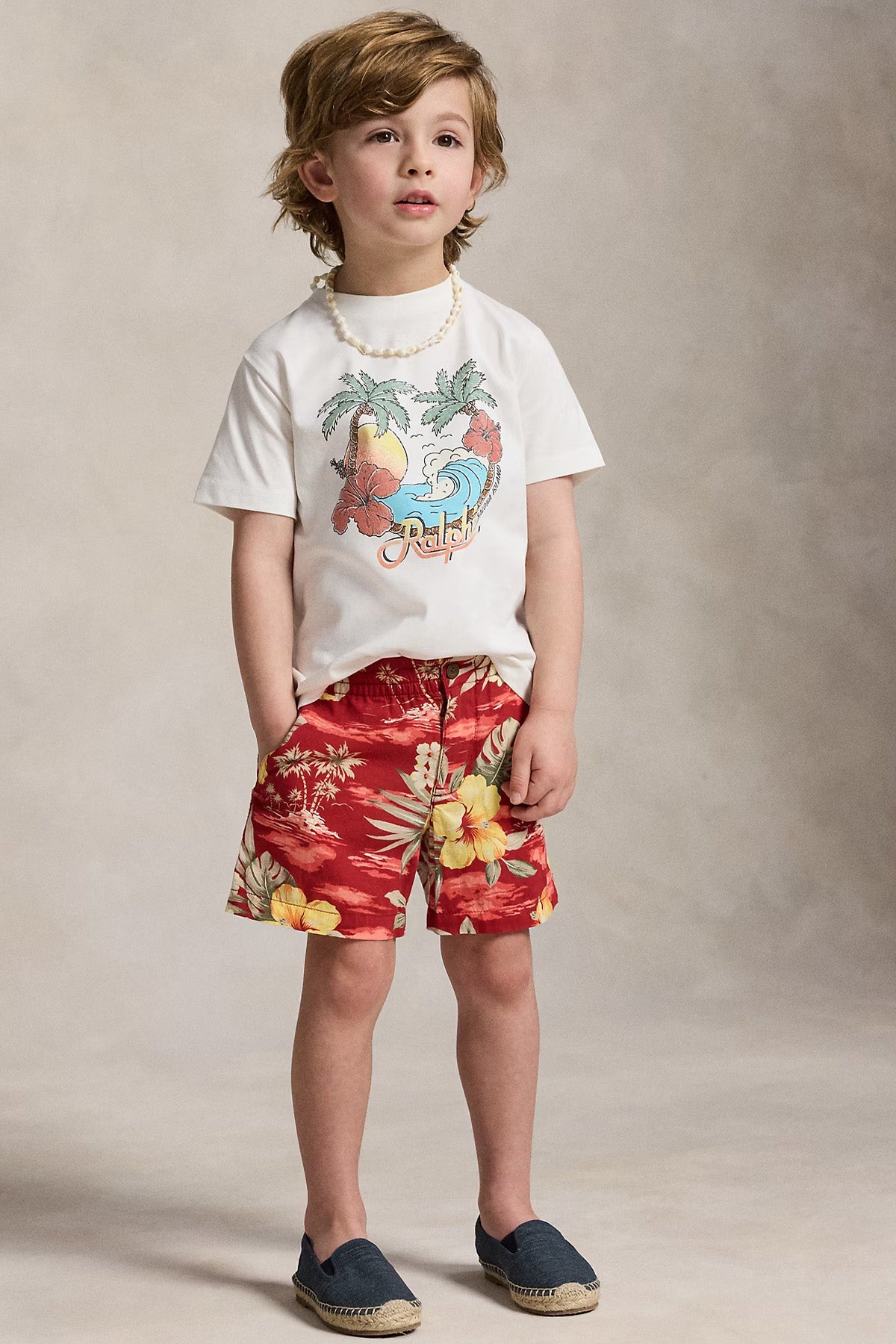 Polo Ralph Lauren Kids 3-7 Yaş Unisex Çocuk Desenli T-shirt