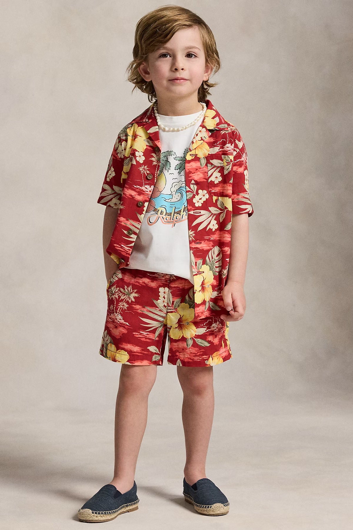 Polo Ralph Lauren Kids 3-7 Yaş Unisex Çocuk Desenli T-shirt
