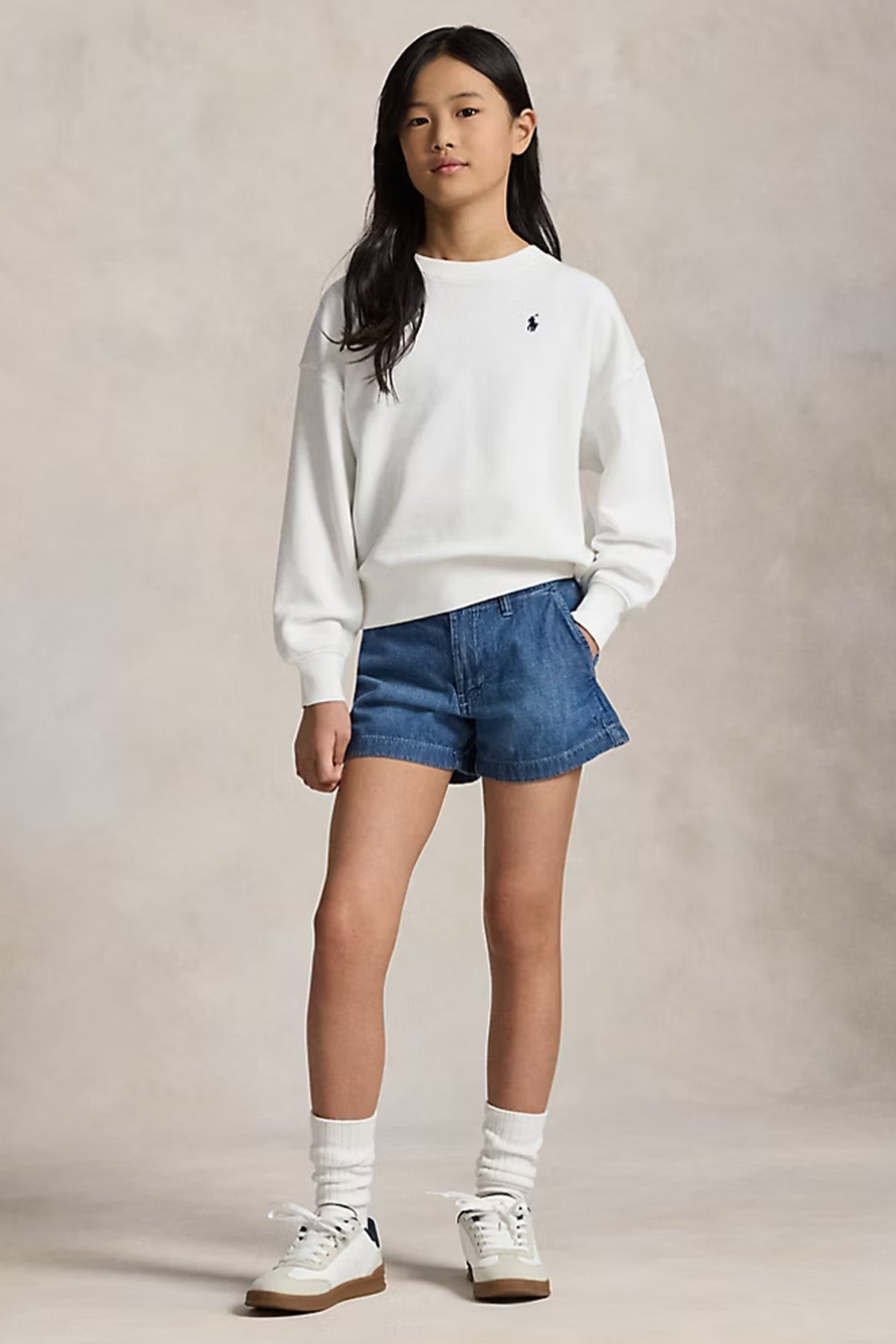 Polo Ralph Lauren Kids 7-8 Yaş Kız Çocuk Denim Şort