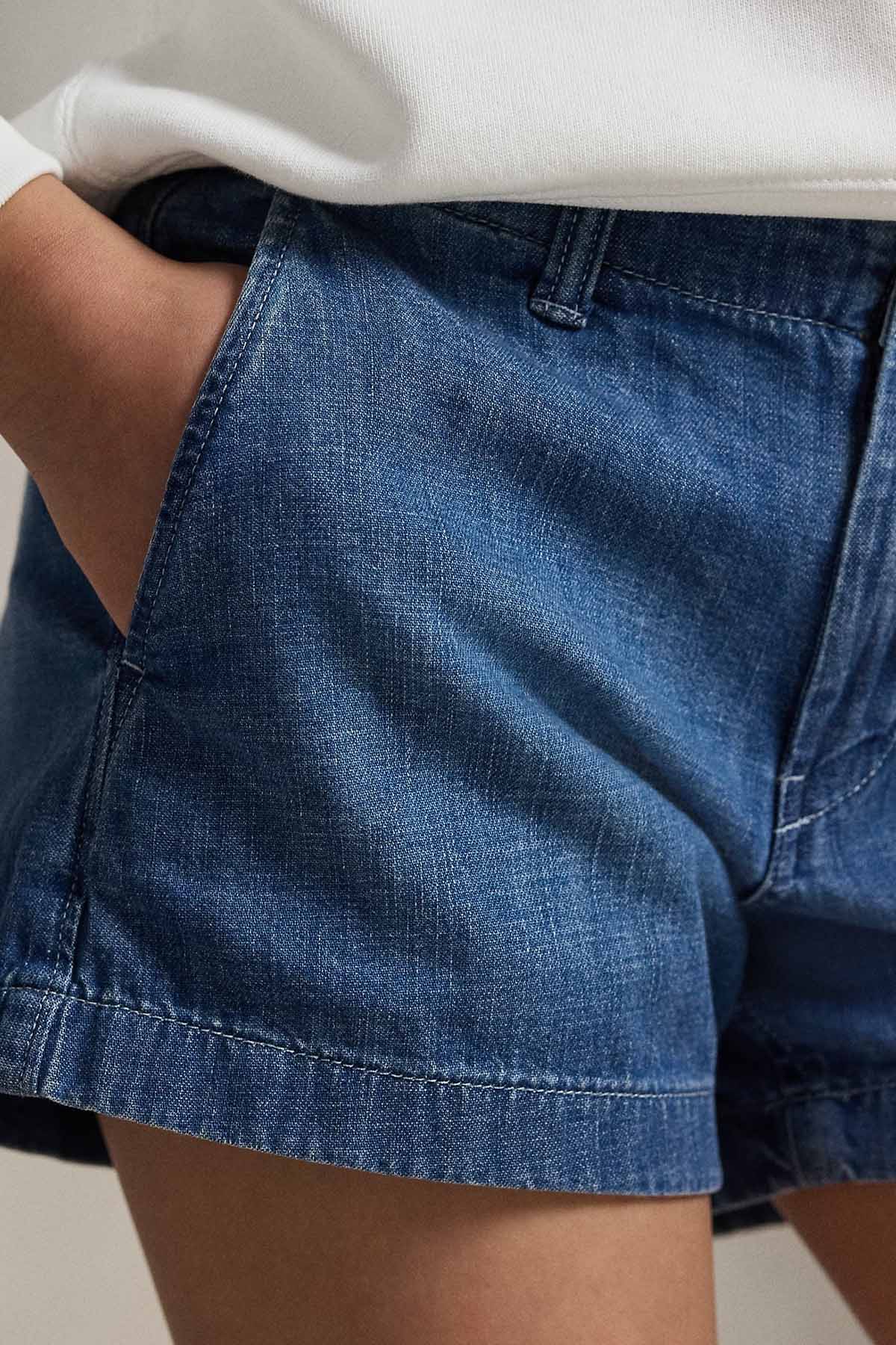 Polo Ralph Lauren Kids 7-8 Yaş Kız Çocuk Denim Şort