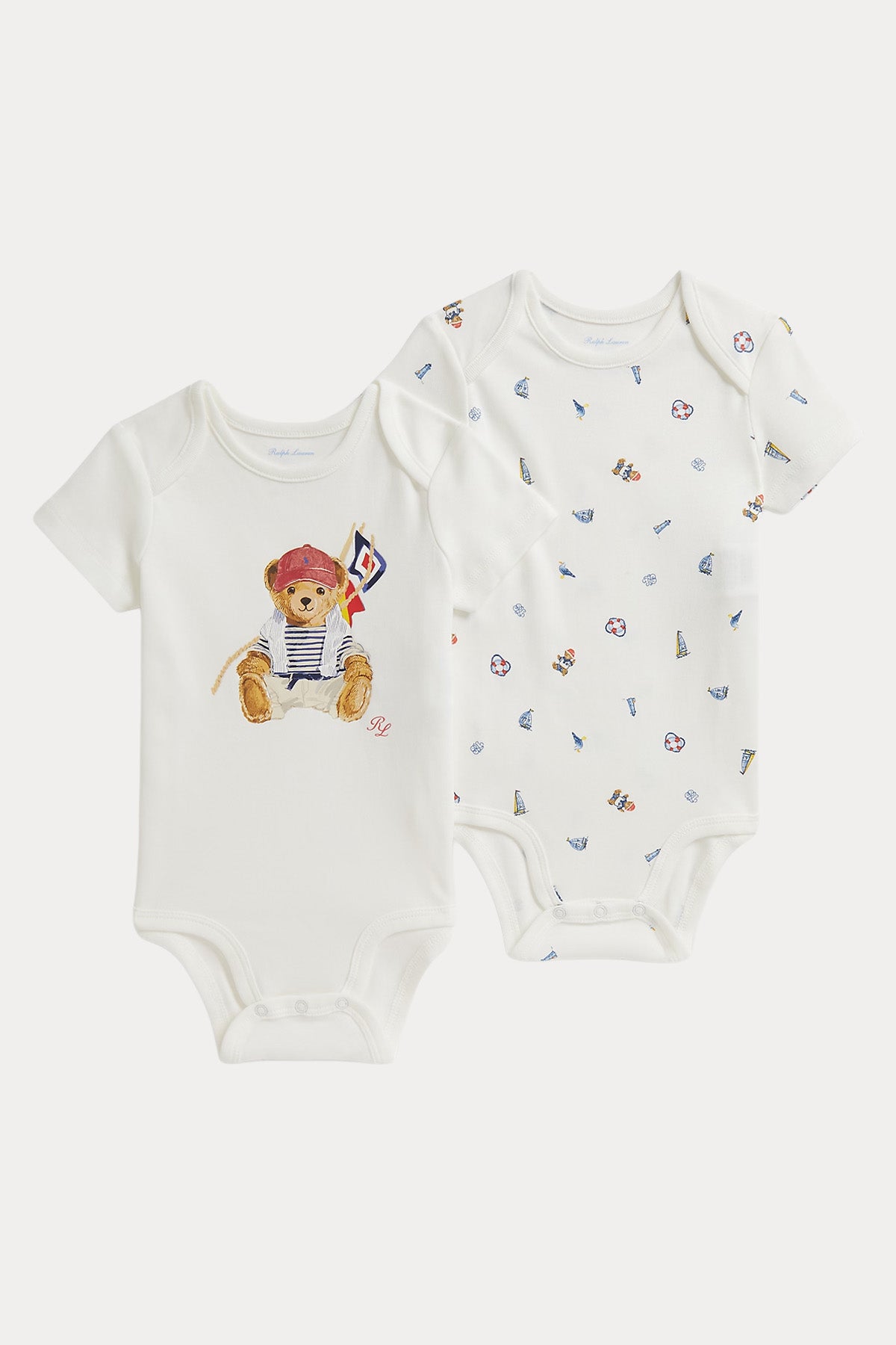 Polo Ralph Lauren Kids Yeni Doğan - 9 Aylık Unisex Bebek Polo Bear Tulum Set