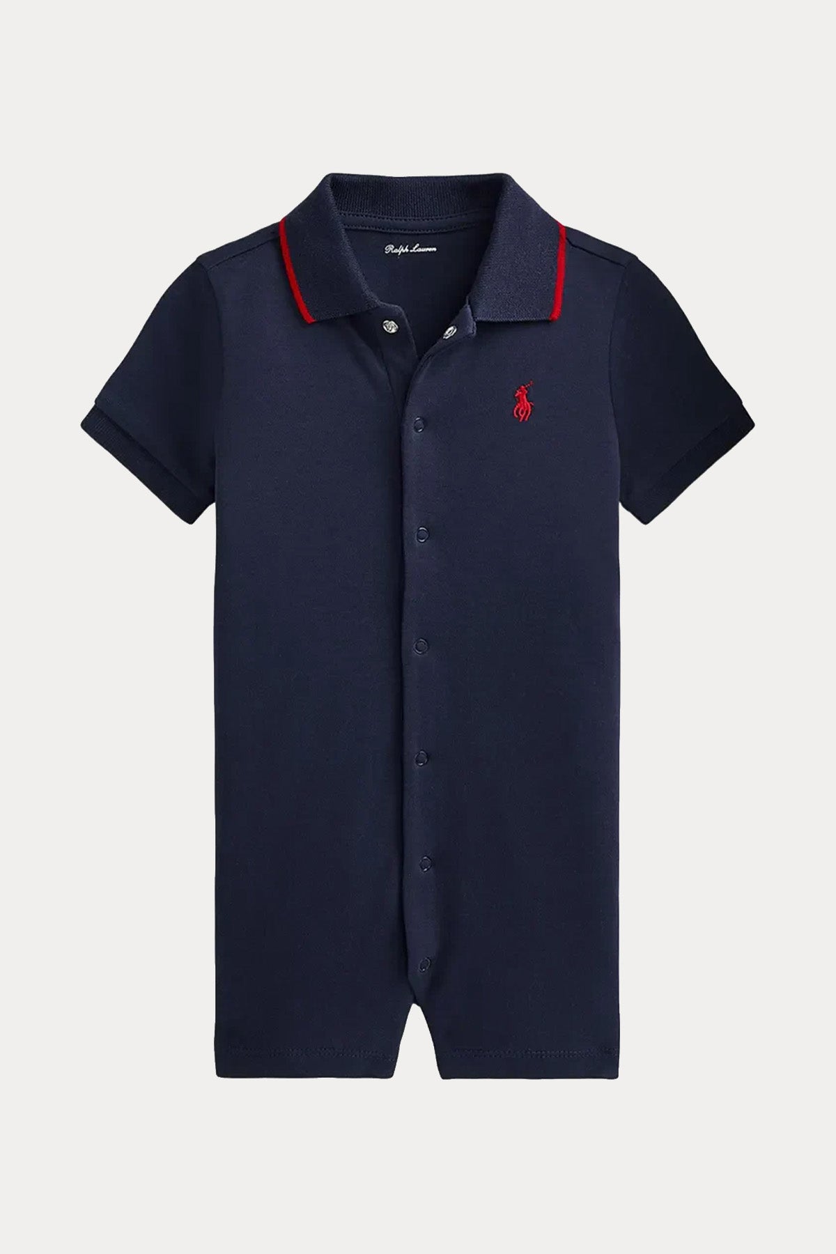 Polo Ralph Lauren Kids 18 Aylık Erkek Bebek Polo Yaka Tulum