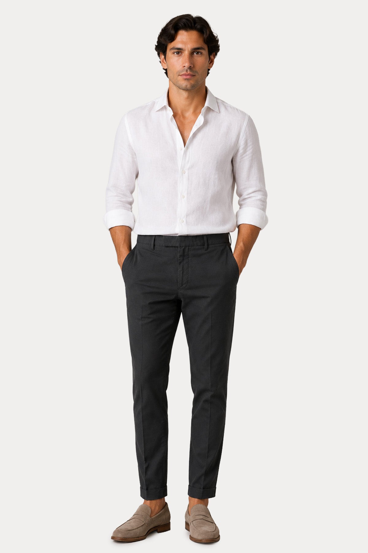 Pantaloni Torino Master Fit Yandan Cepli Pantolon