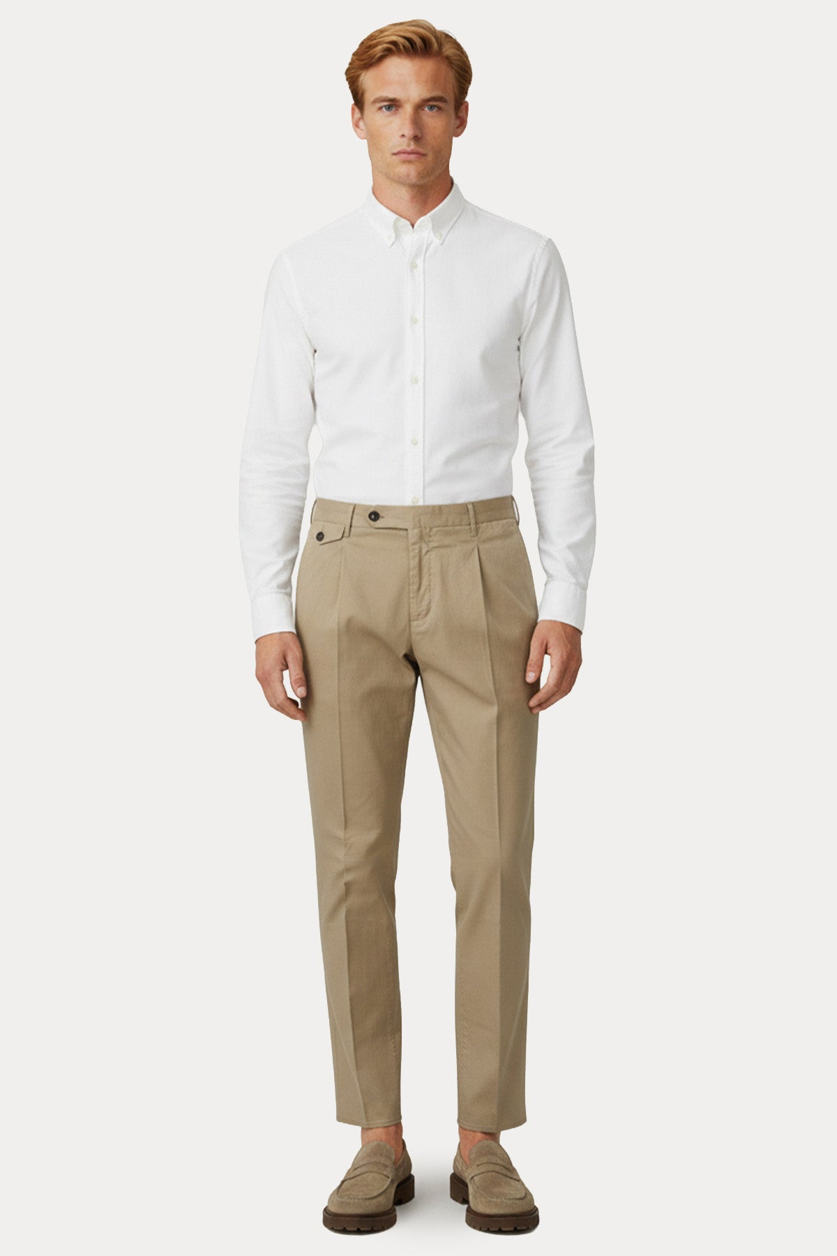 Pantaloni Torino Comfort Fit Tek Pile Yandan Cepli Pantolon