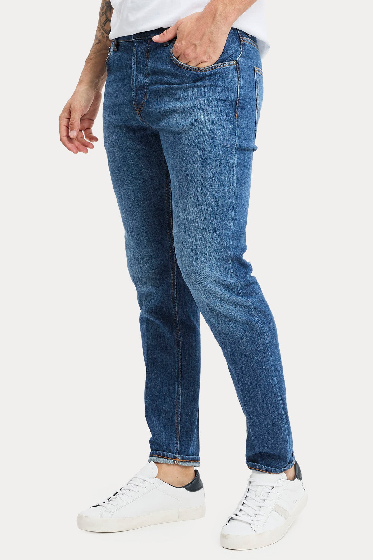 Pantaloni Torino Reggae Slim Fit Yıkamalı Jeans-Jeans-Libas