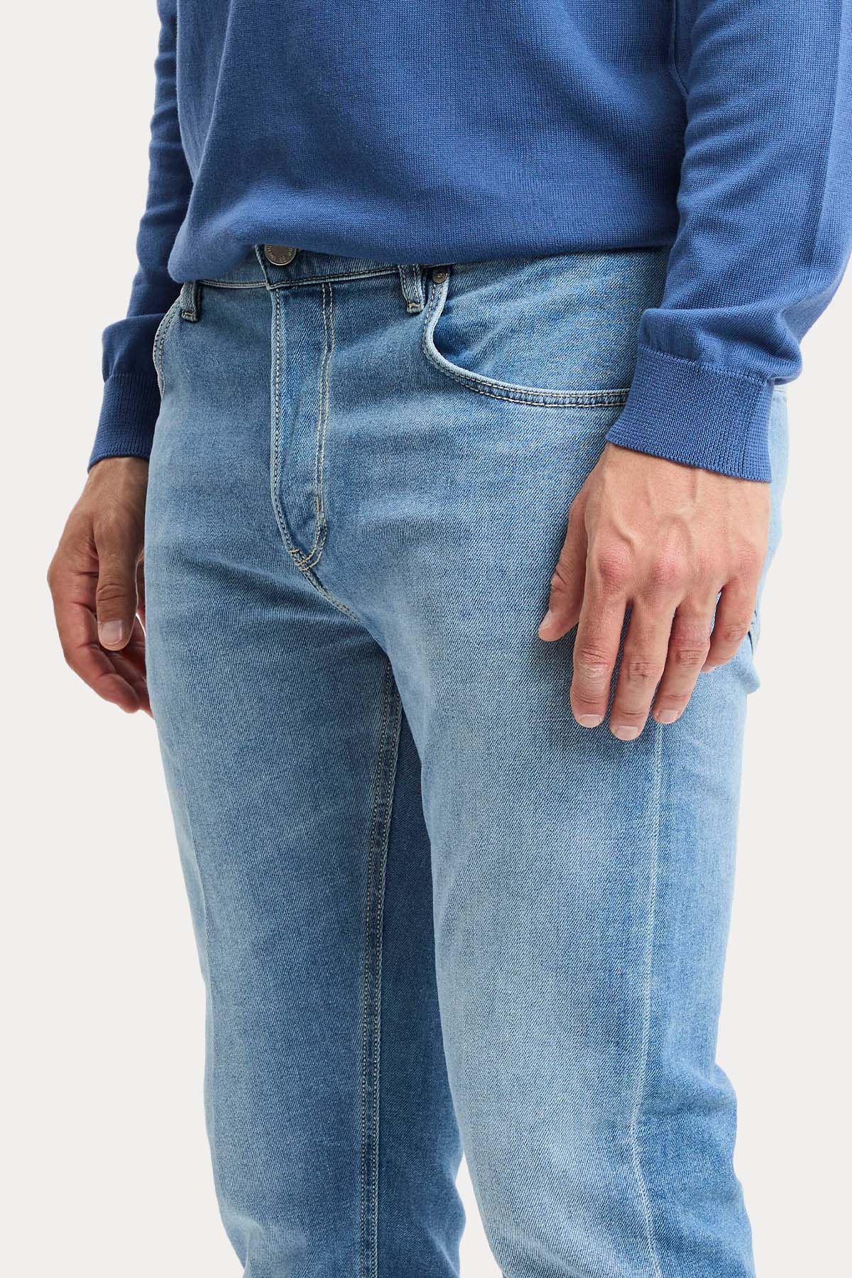 Pantaloni Torino Reggae Slim Fit Yıkamalı Jeans-Jeans-Libas