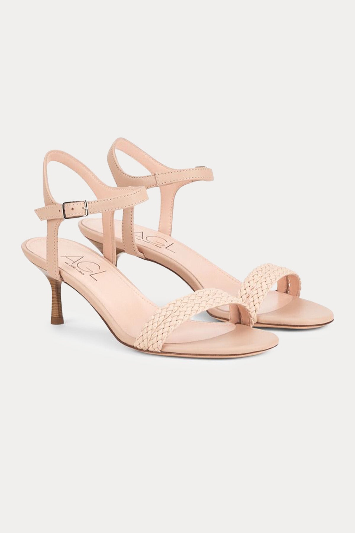 Agl Gioia Topuklu Deri Sandalet