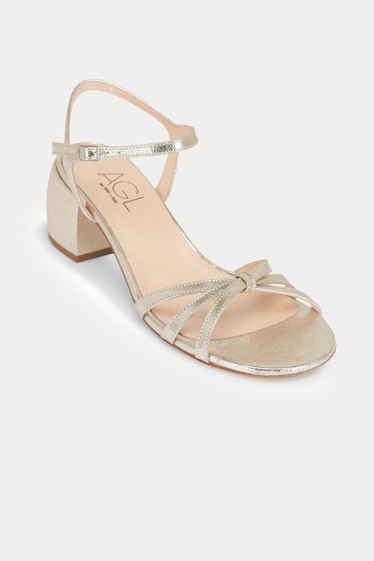 Agl Clio Parlak Deri Topuklu Sandalet