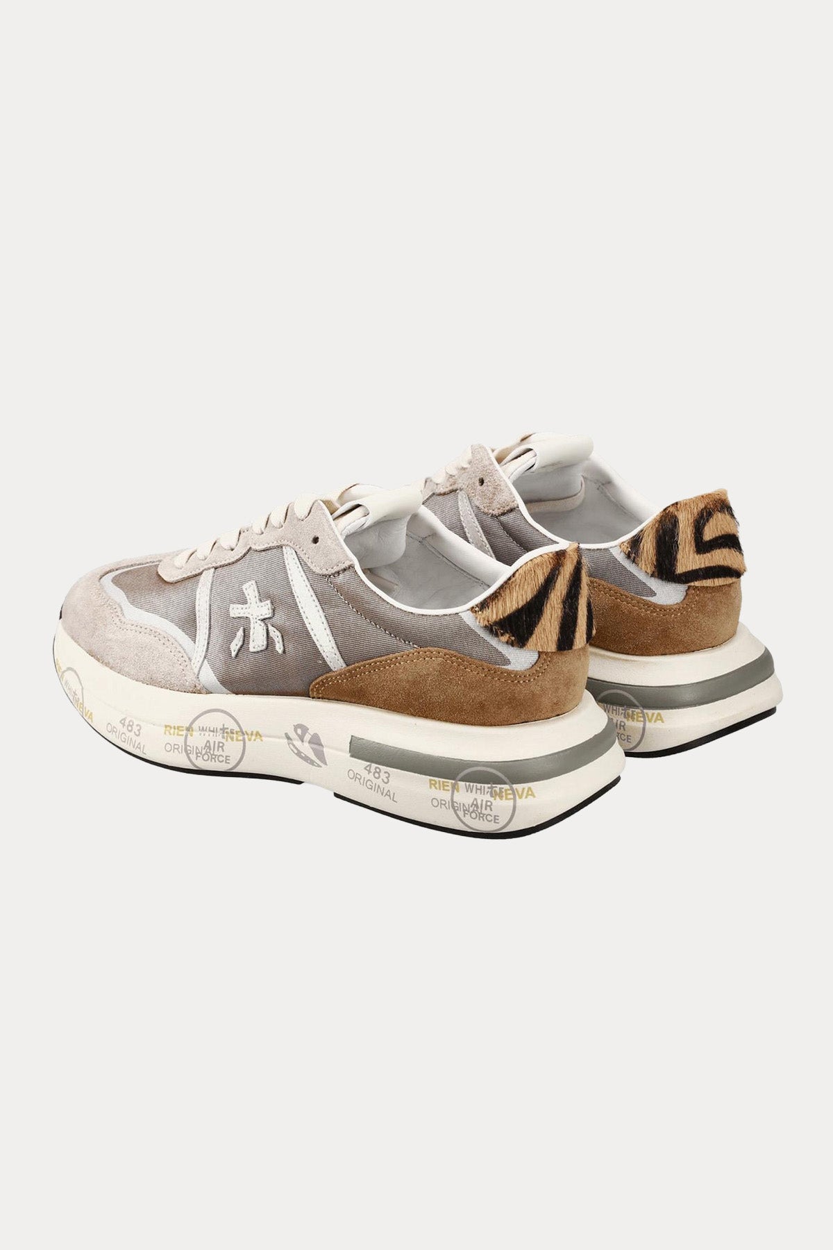 Premiata Cassie Leopar Desenli Sneaker Ayakkabı