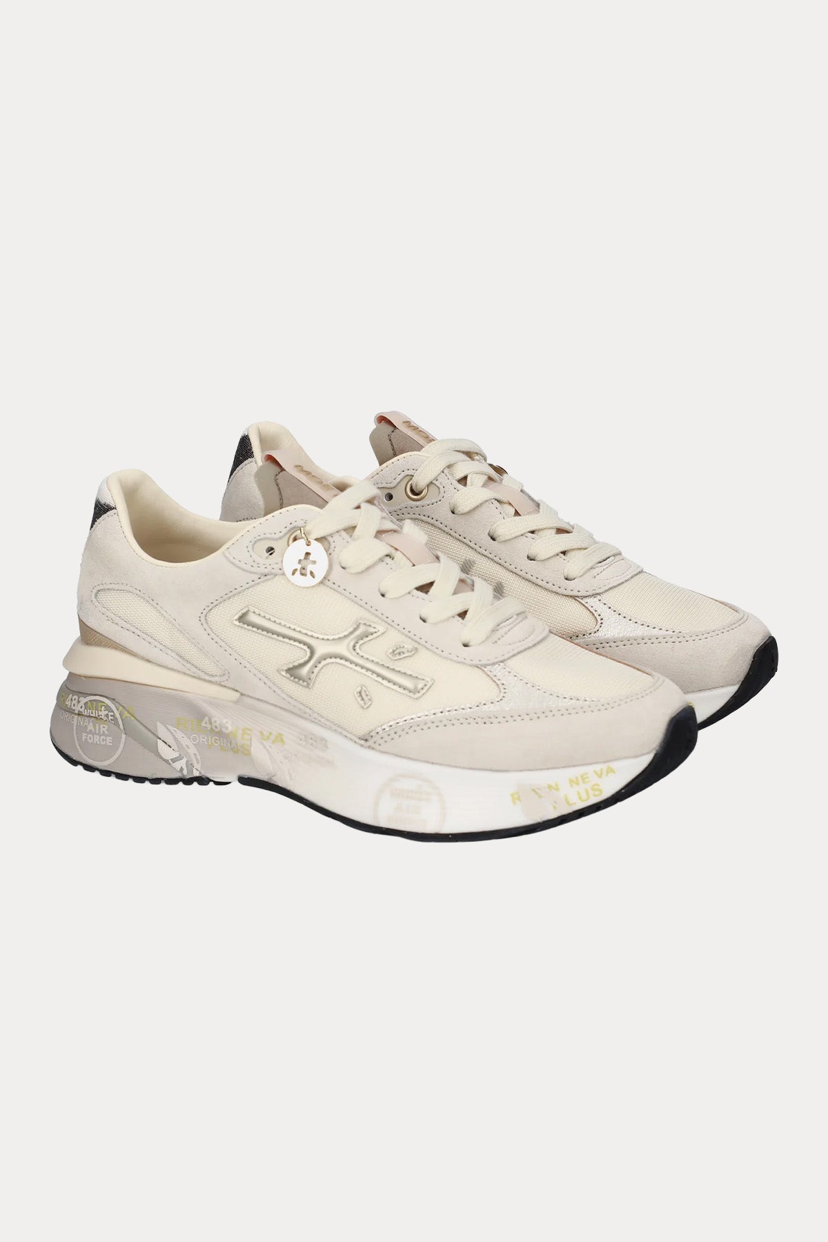 Premiata Moerund Zebra Desenli Süet Sneaker Ayakkabı