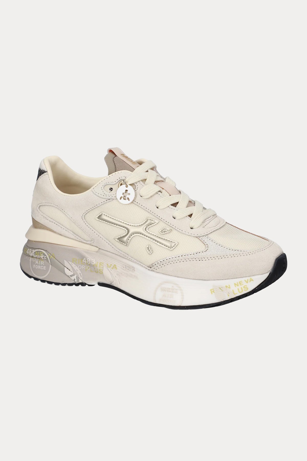 Premiata Moerund Zebra Desenli Süet Sneaker Ayakkabı