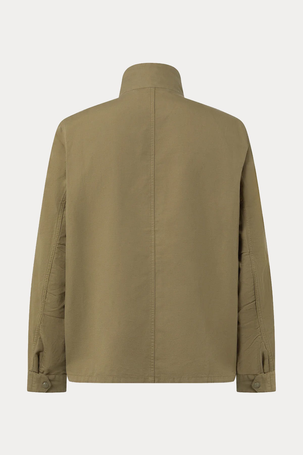 Belstaff Regular Fit Dik Yaka Keten Safari Ceket-Ceket-Libas