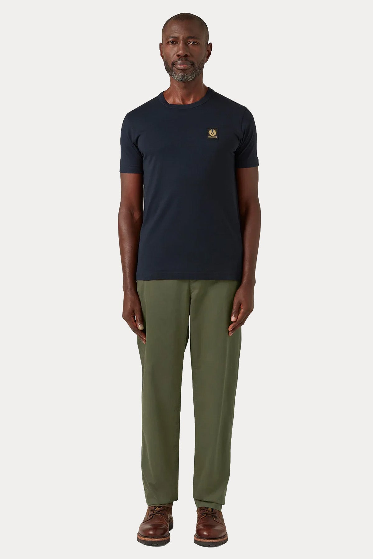 Belstaff Regular Fit Logolu Yuvarlak Yaka T-shirt-T-shirt-Libas