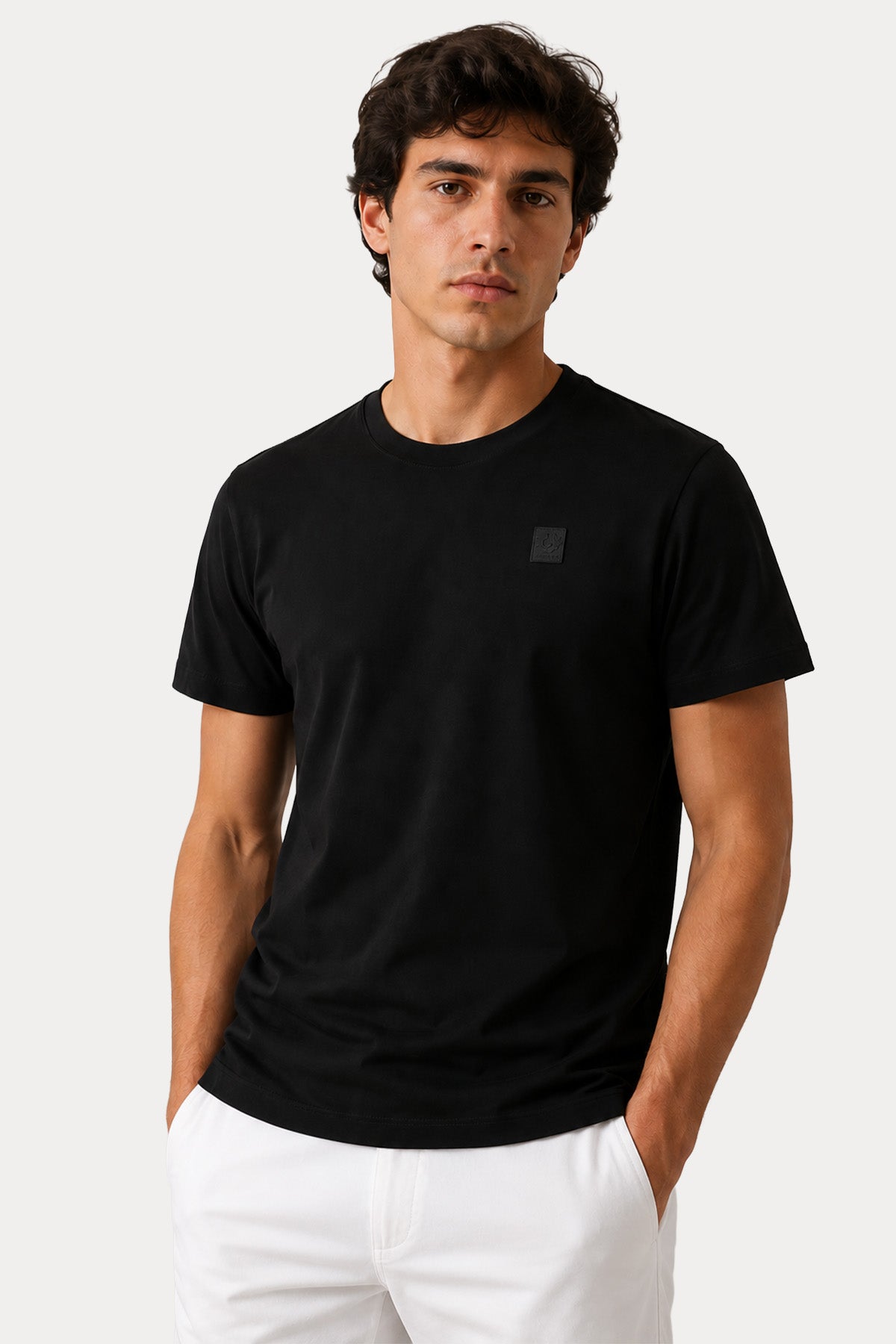 Belstaff Regular Fit Logolu Yuvarlak Yaka T-shirt