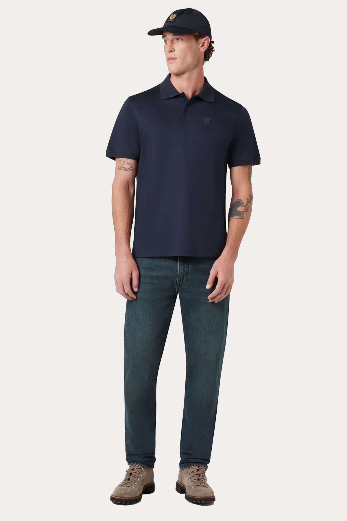 Belstaff Regular Fit Logolu Polo Yaka T-shirt-T-shirt-Libas