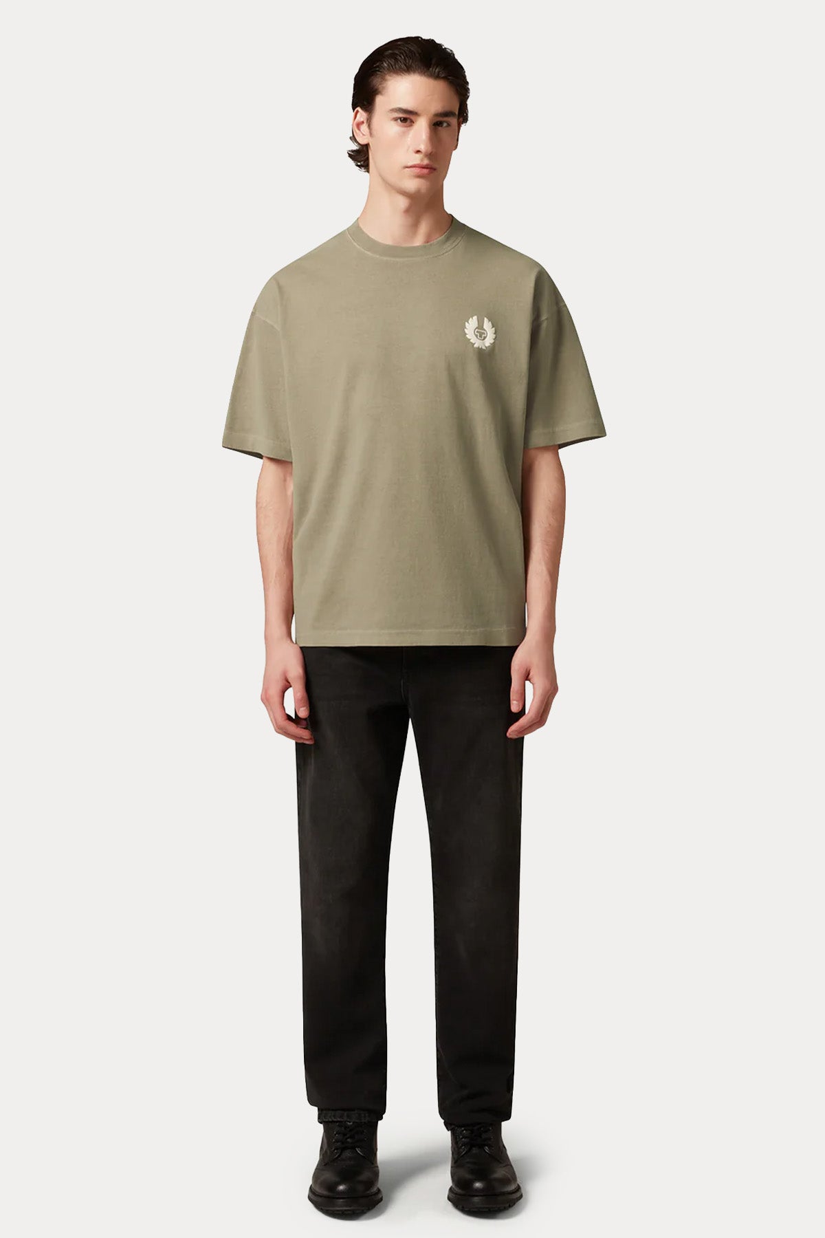 Belstaff Geniş Kesim Logolu T-shirt-T-shirt-Libas