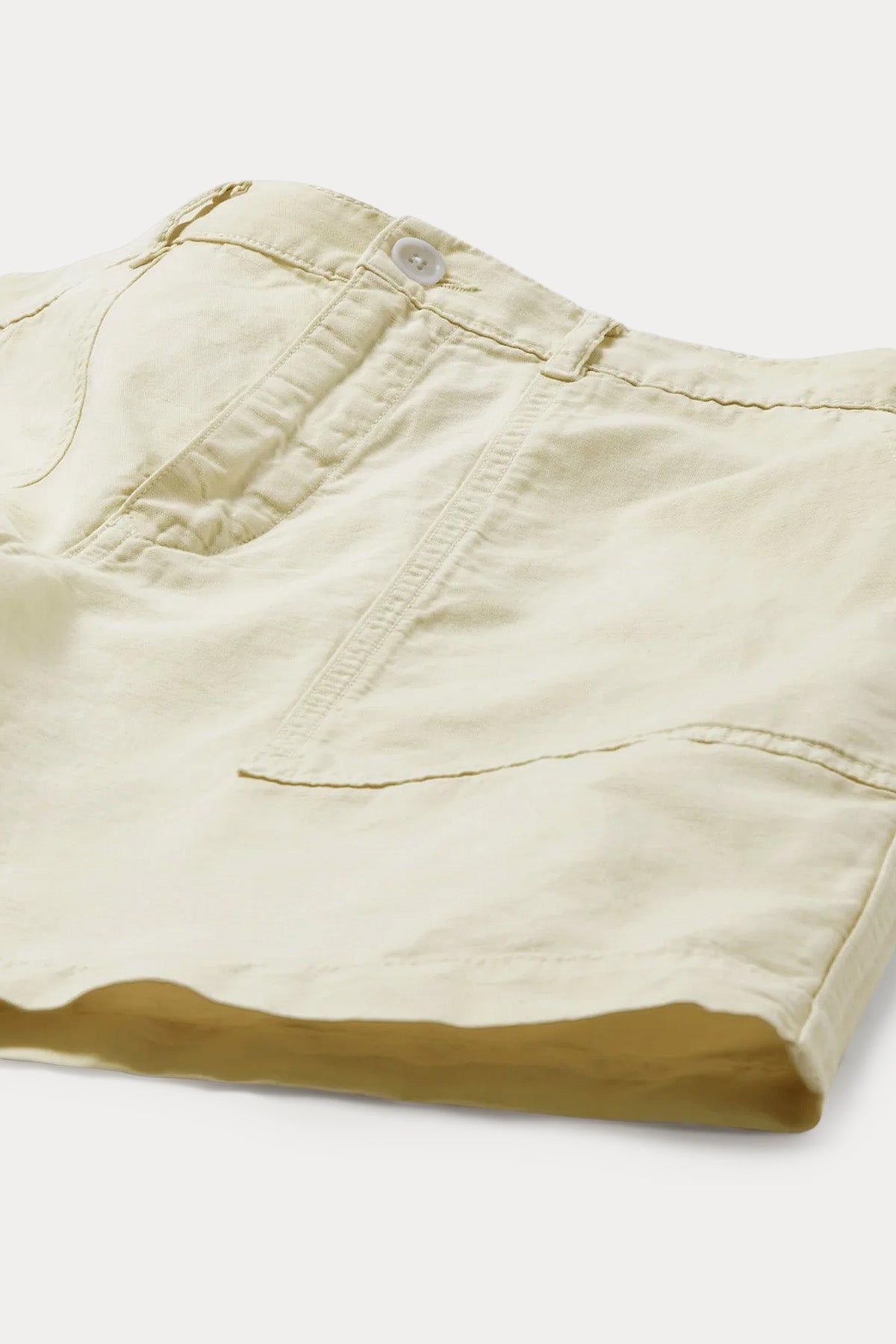 Belstaff Regular Fit Yandan Cepli Keten Şort-Şort-Libas