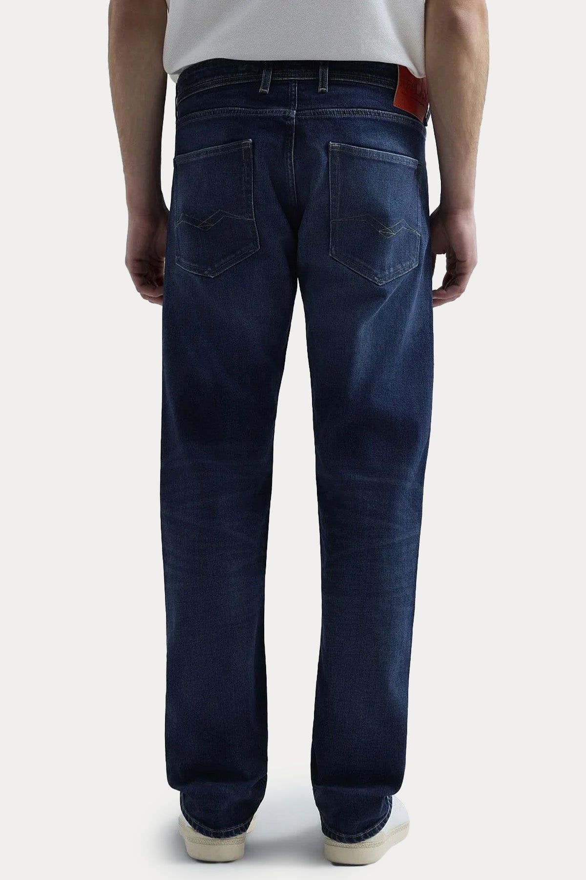 Replay Grover Straight Fit Yıkamalı Jeans-Jeans-Libas
