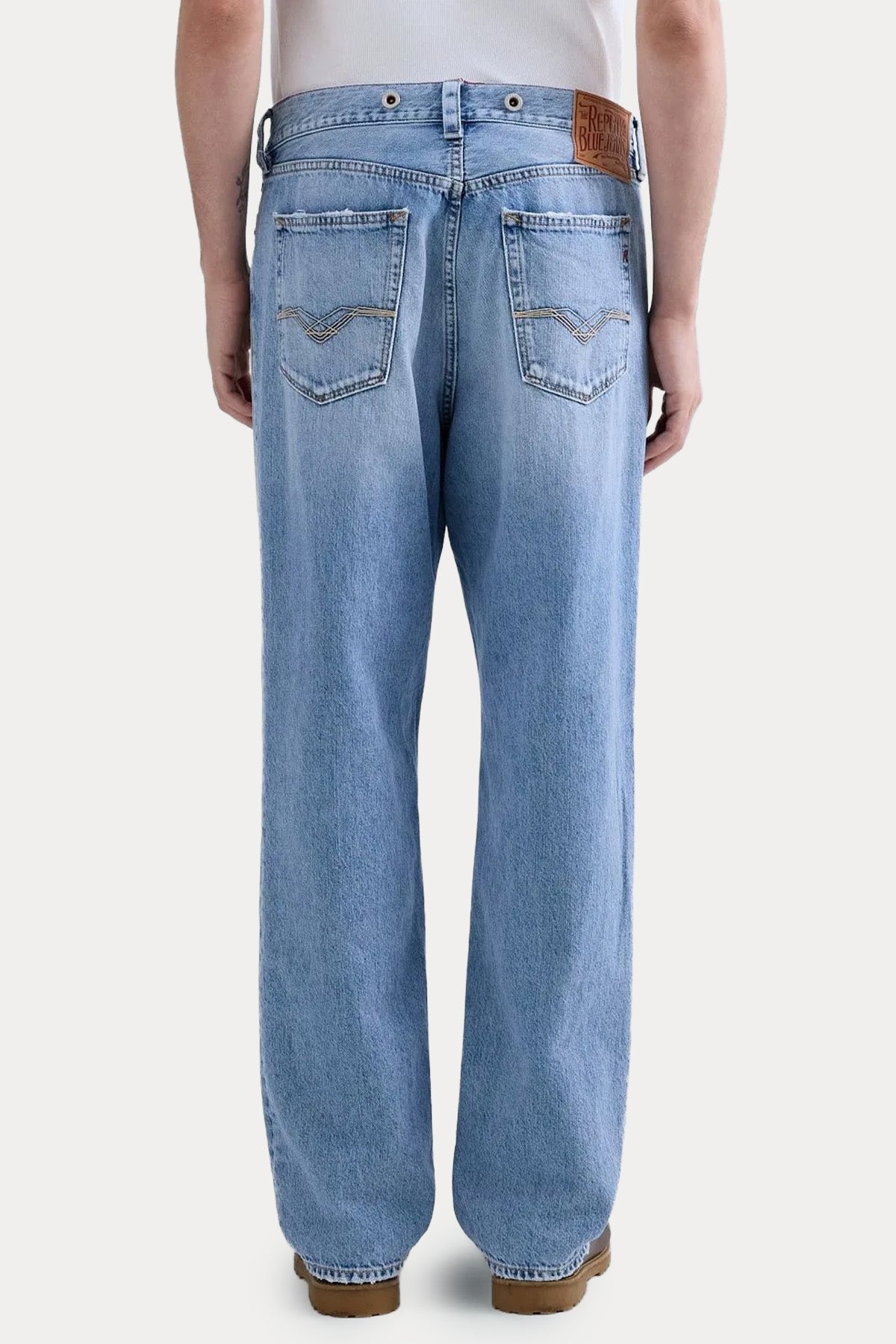 Replay Bwaii Relaxed Fit Yıkamalı Jeans-Jeans-Libas