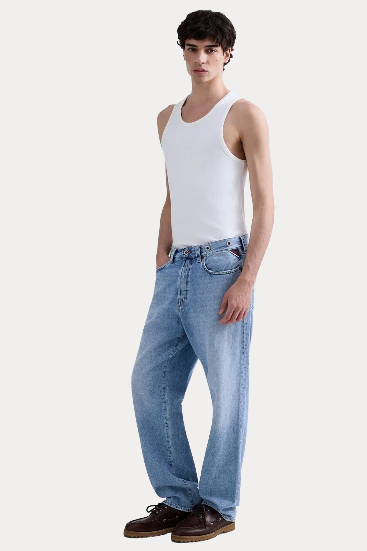 Replay Bwaii Relaxed Fit Yıkamalı Jeans-Jeans-Libas