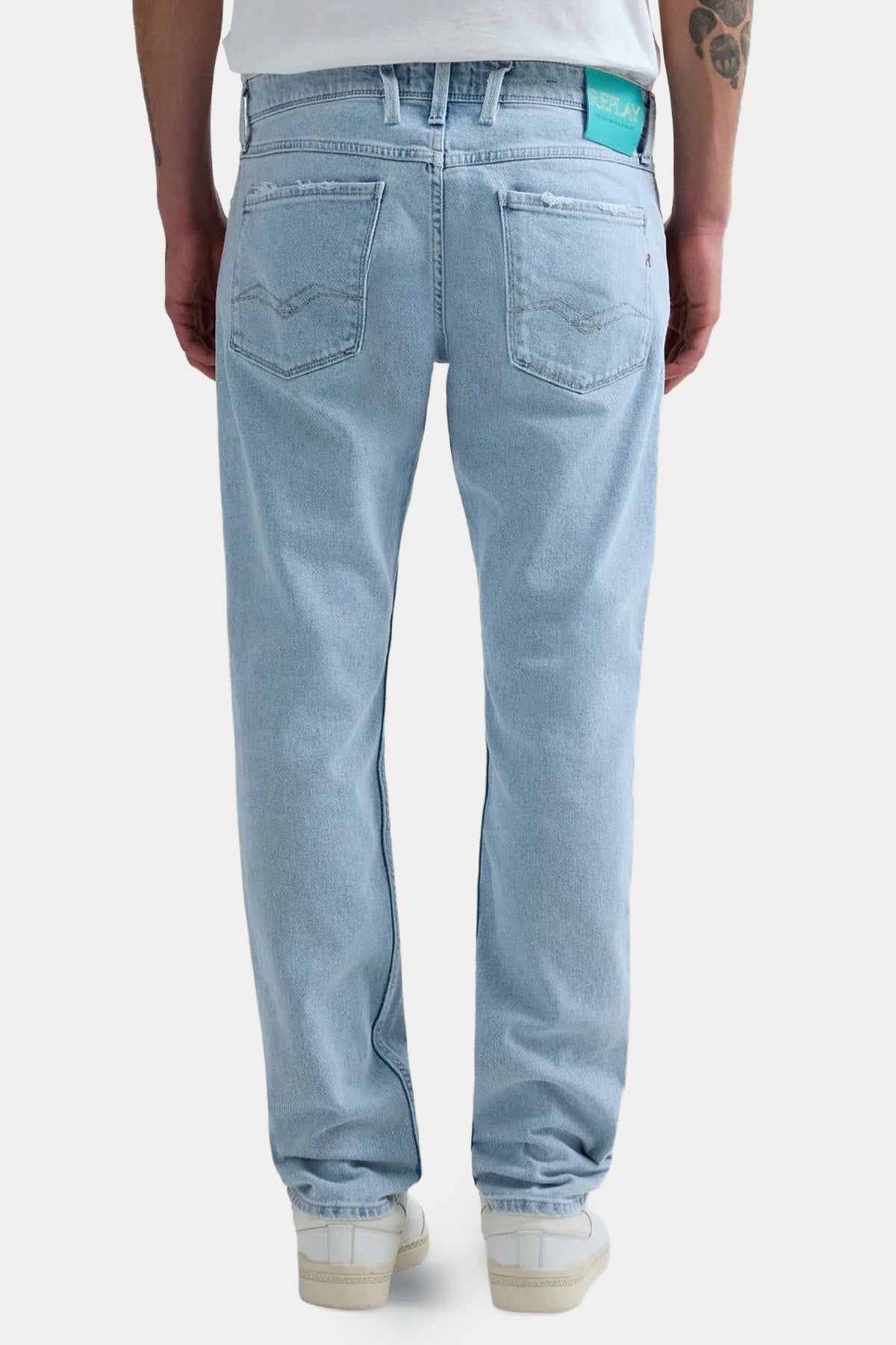Replay Anbass Slim Fit Yıkamalı Jeans