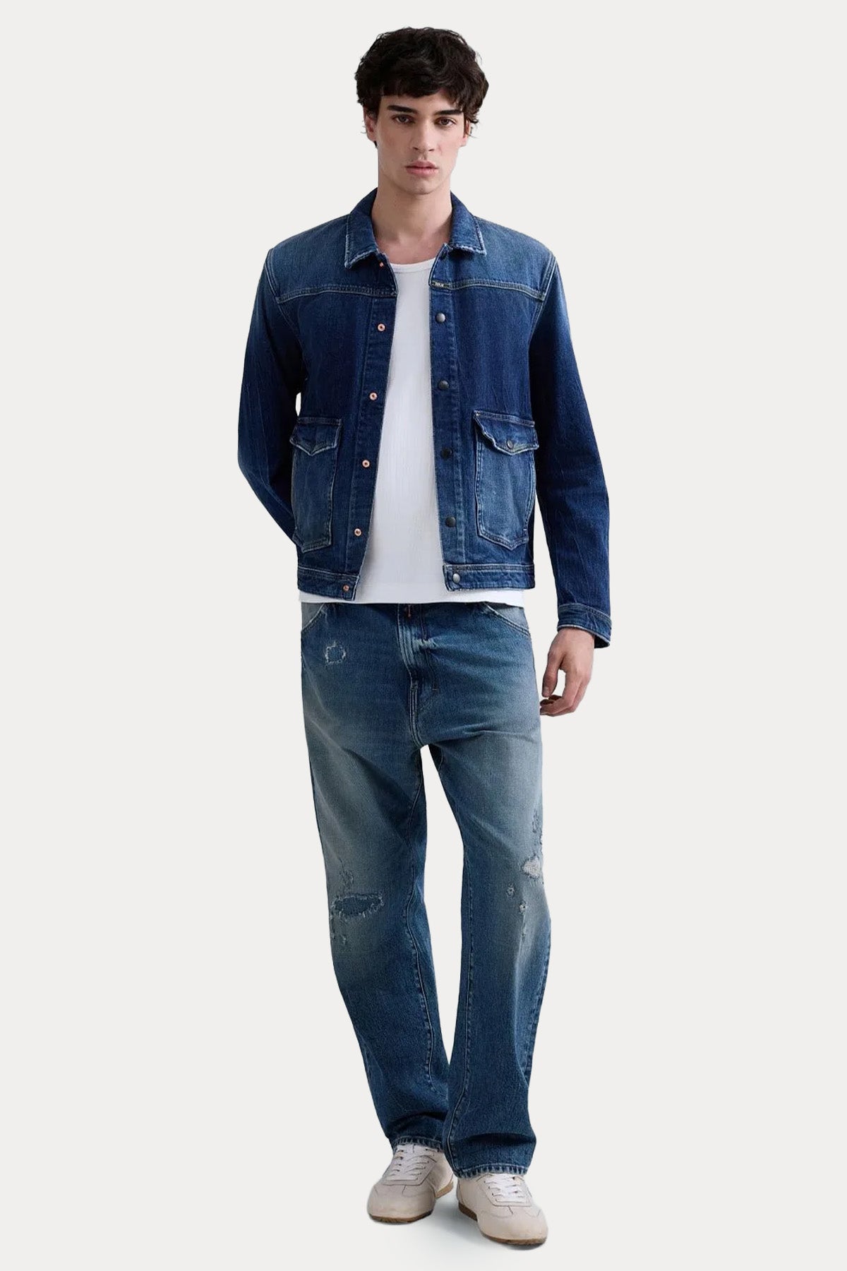 Replay Regular Fit Yıkamalı Denim Ceket-Ceket-Libas