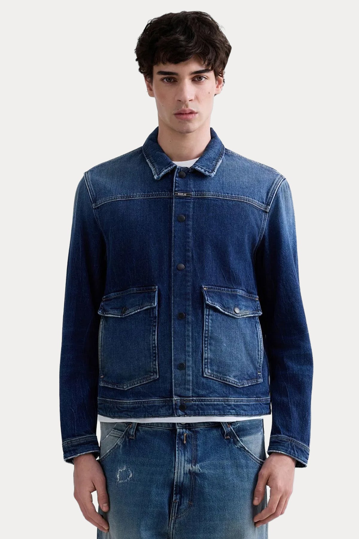 Replay Regular Fit Yıkamalı Denim Ceket-Ceket-Libas