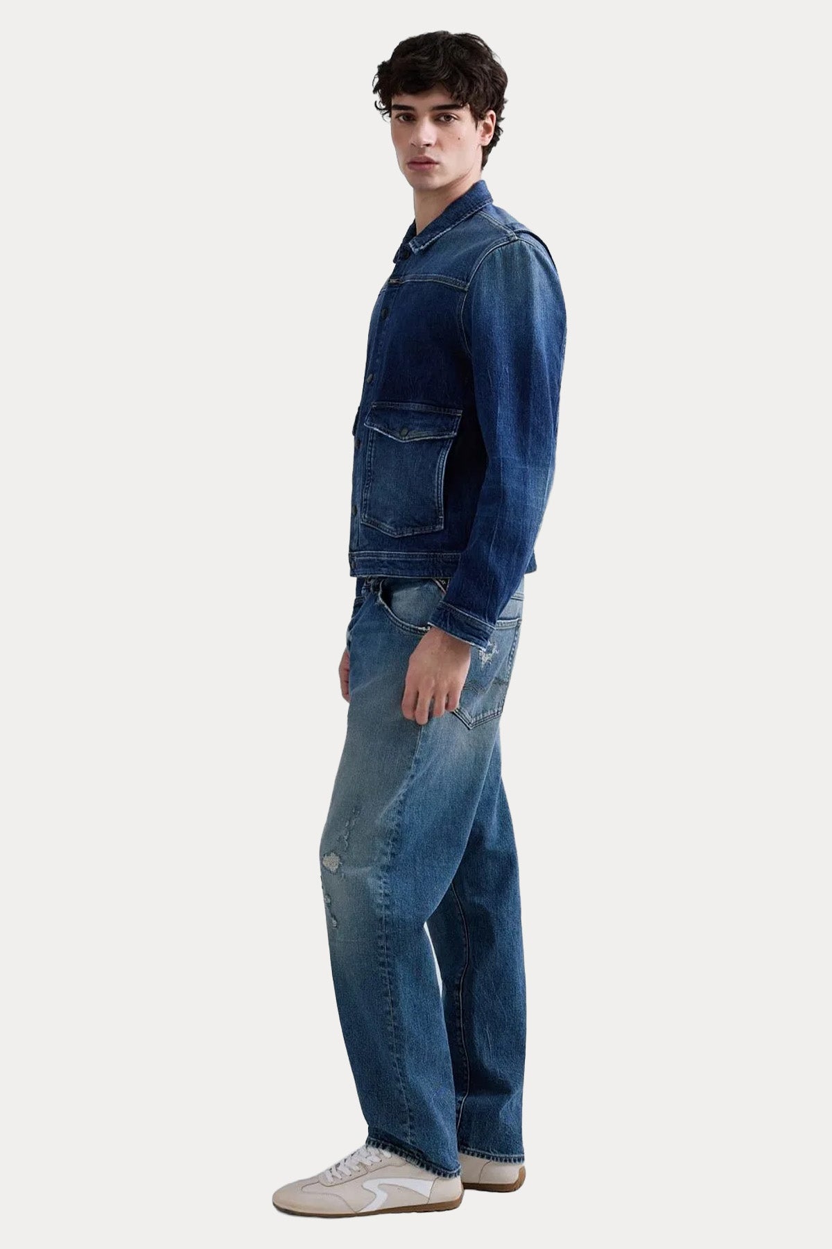 Replay Regular Fit Yıkamalı Denim Ceket-Ceket-Libas
