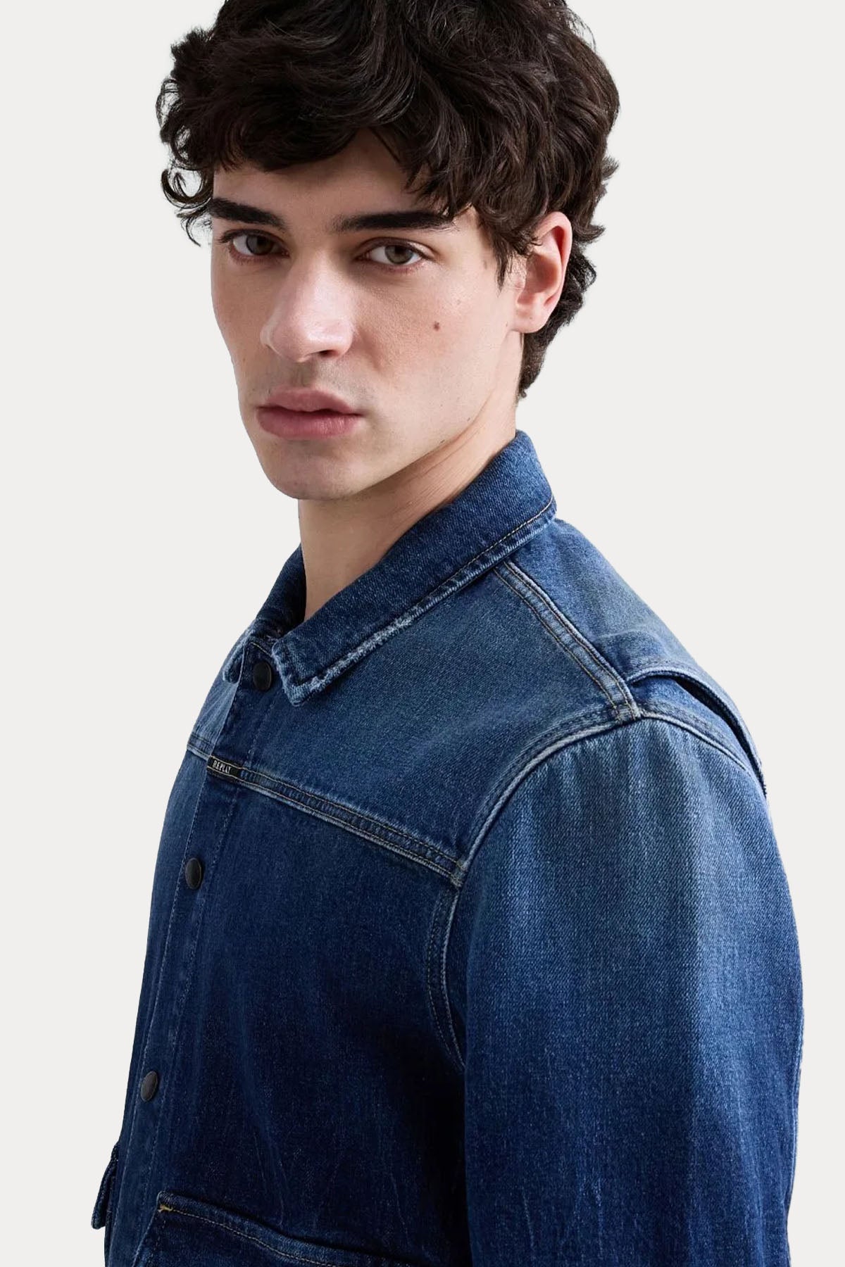 Replay Regular Fit Yıkamalı Denim Ceket-Ceket-Libas