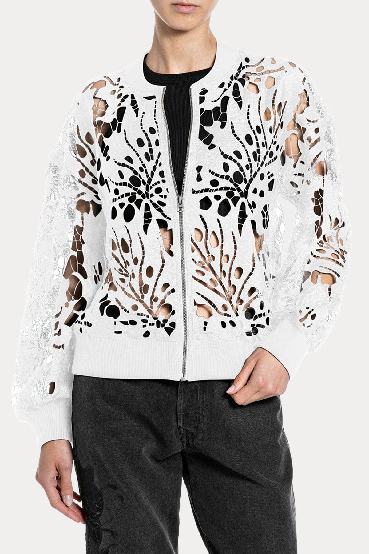 Replay Regular Fit Dantel Nakışlı Ceket-Ceket-Libas