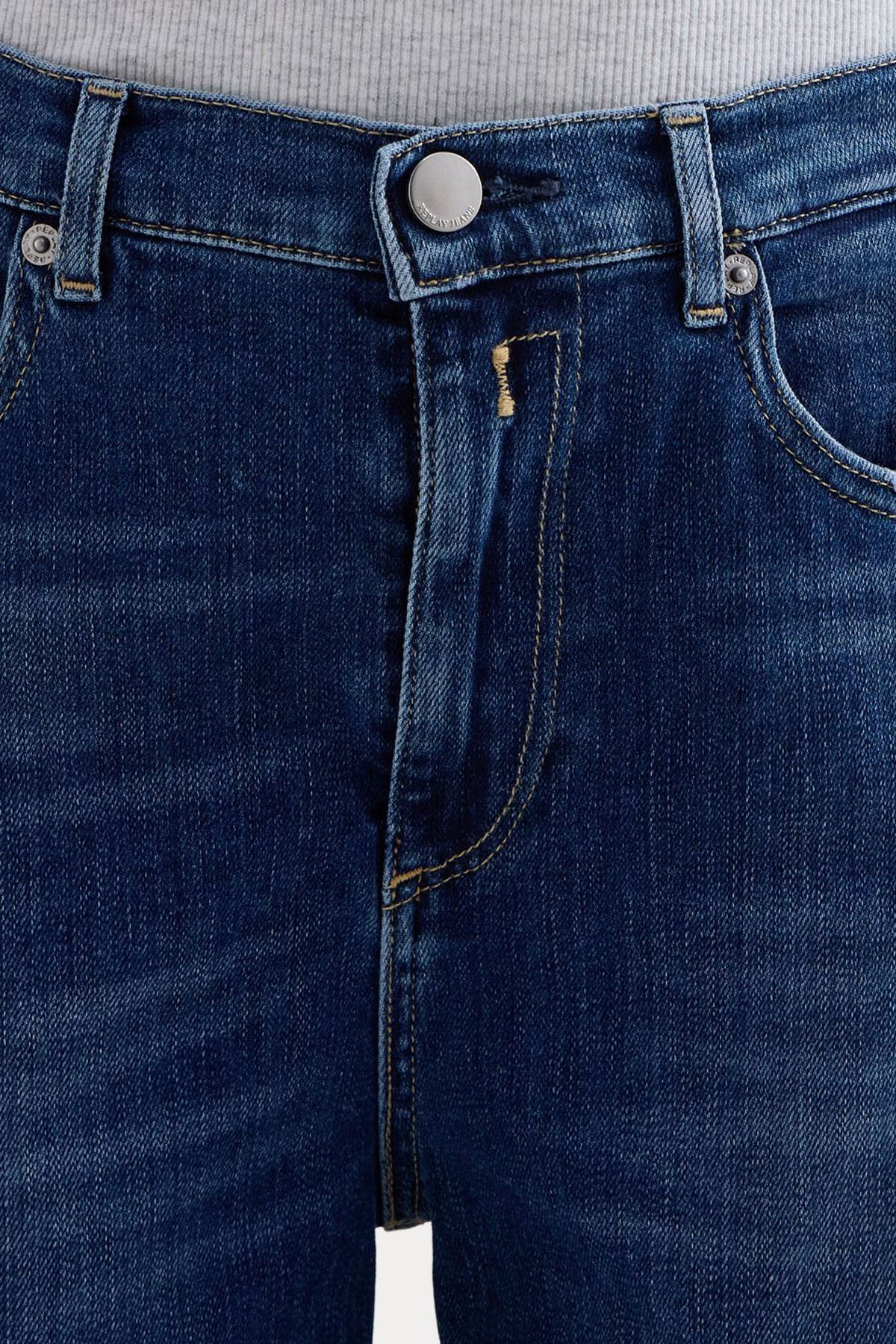 Replay Melja Relaxed Straight Fit Yıkamalı Jeans-Jeans-Libas